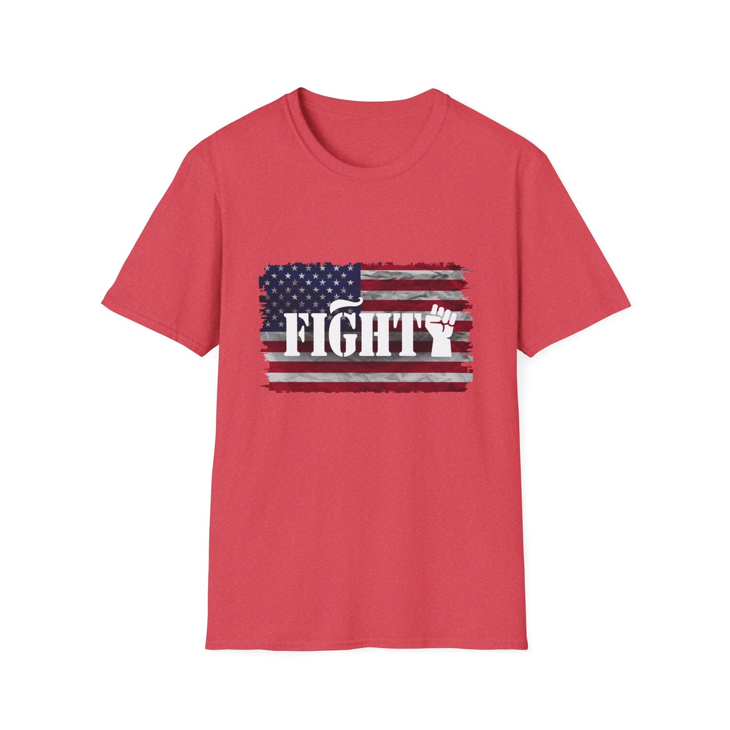 Fight Men's Tshirt (Flag Logo) - Sweet Baby Jeez Teez