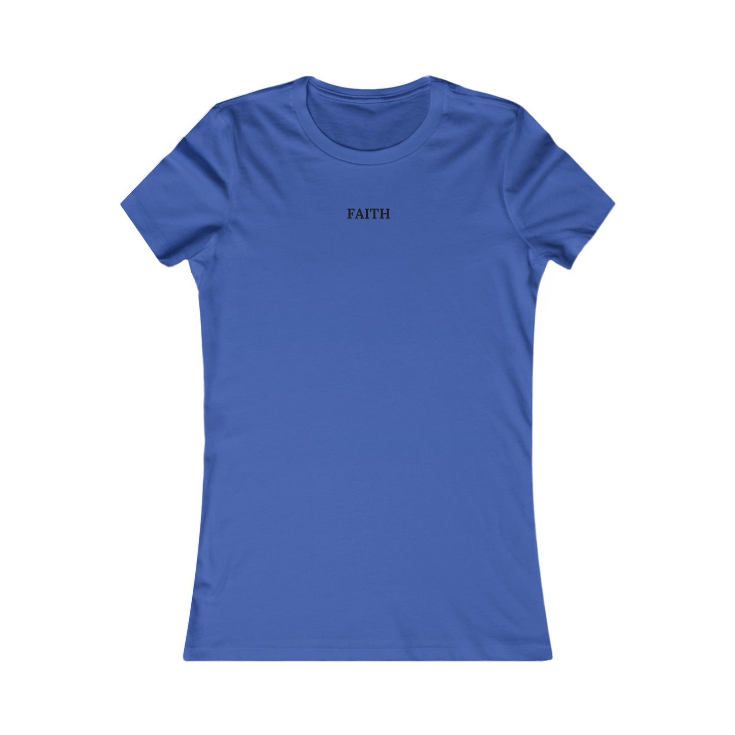 Have a Little Faith Women's Fitted Tshirt (Black Logo) - Sweet Baby Jeez Teez