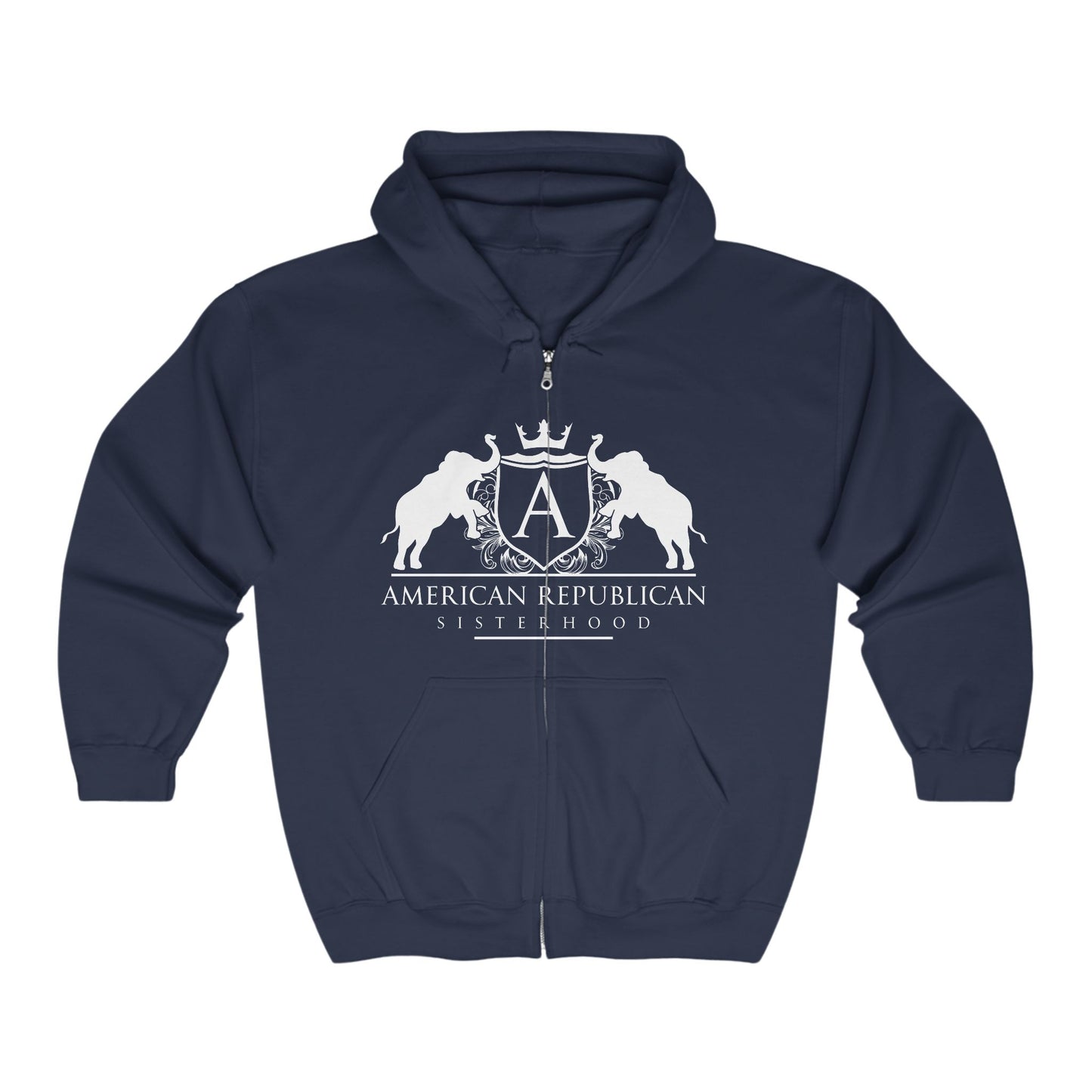 ARS Logo Ladies Full-Zip Hoodie (ARS - White Logo) - Sweet Baby Jeez Teez
