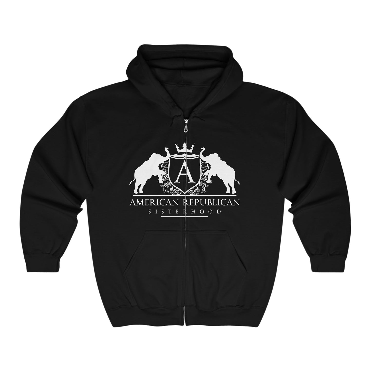 ARS Logo Ladies Full-Zip Hoodie (ARS - White Logo) - Sweet Baby Jeez Teez
