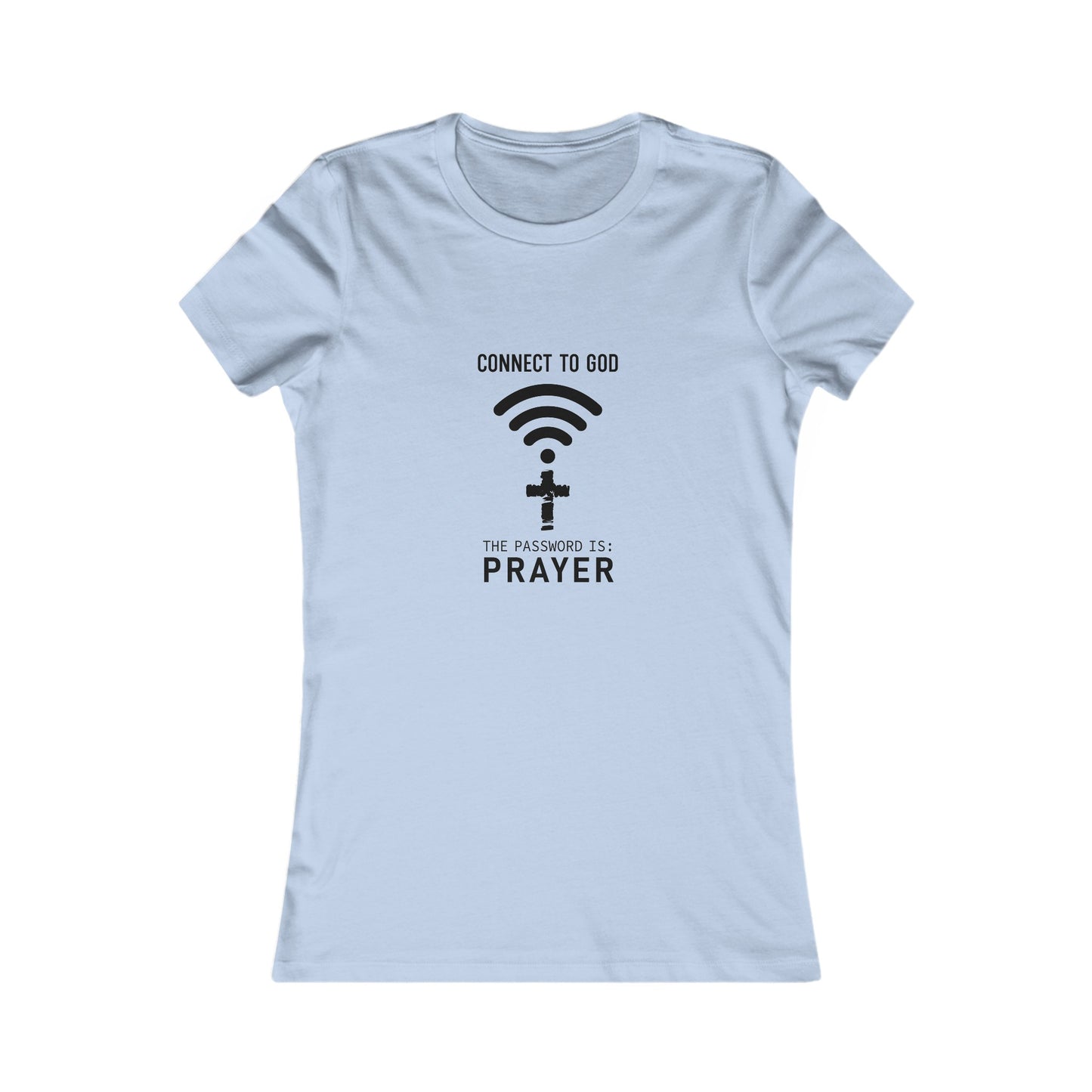 Connect Women's Fitted Tshirt (Black Logo) - Sweet Baby Jeez Teez