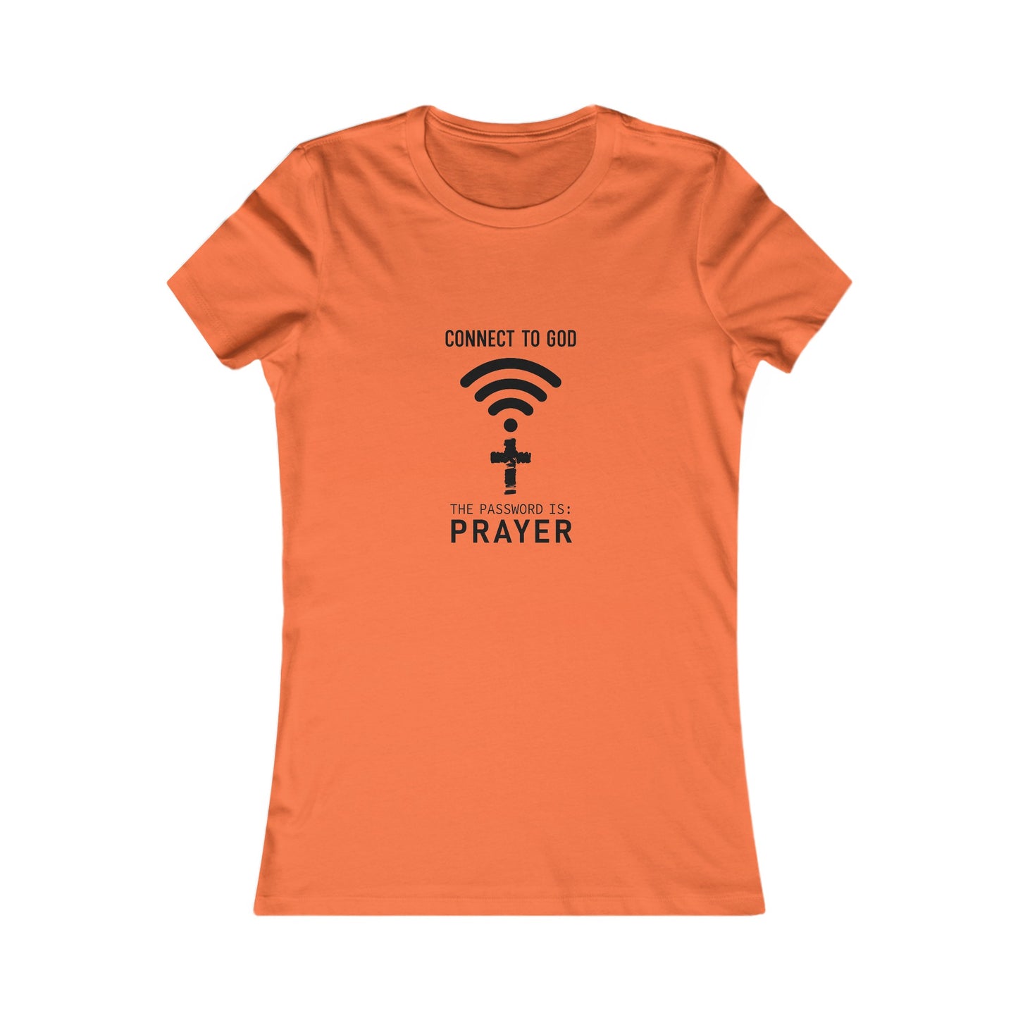 Connect Women's Fitted Tshirt (Black Logo) - Sweet Baby Jeez Teez