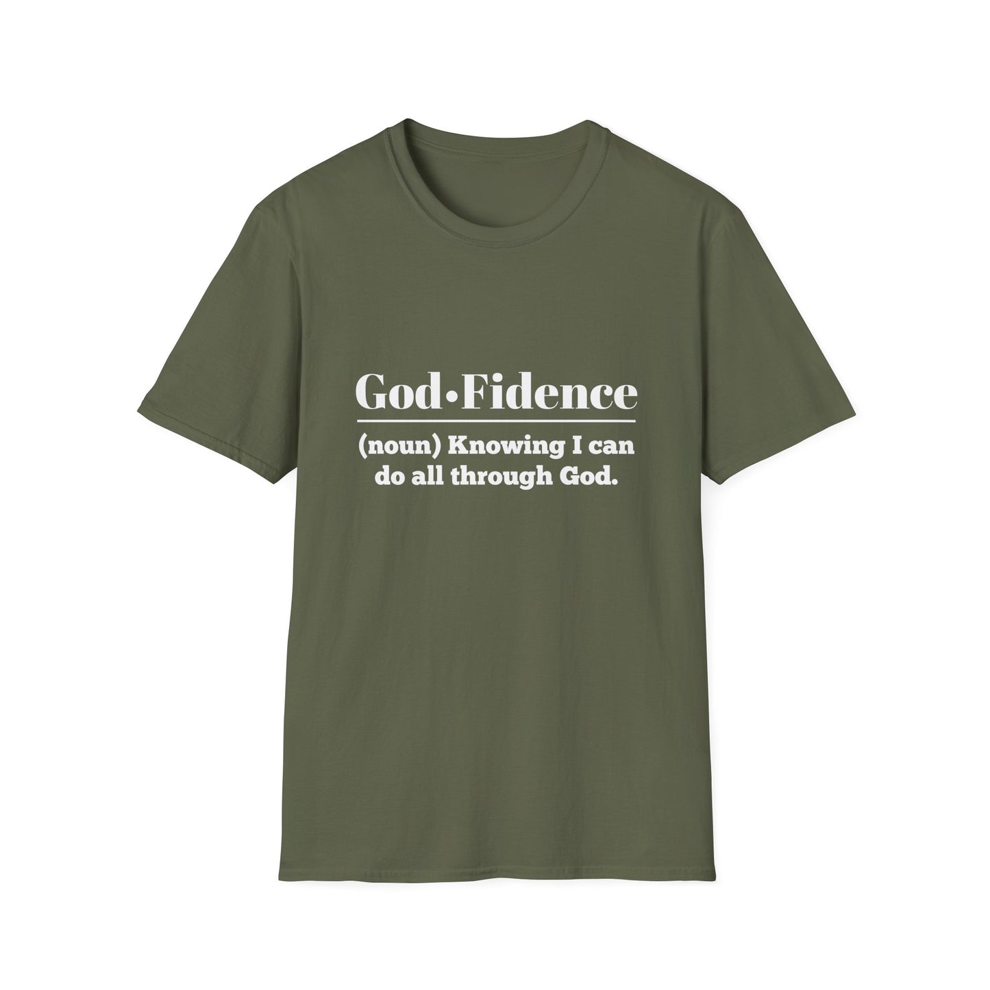 God-Fidence Men's Tshirt (White Logo) - Sweet Baby Jeez Teez
