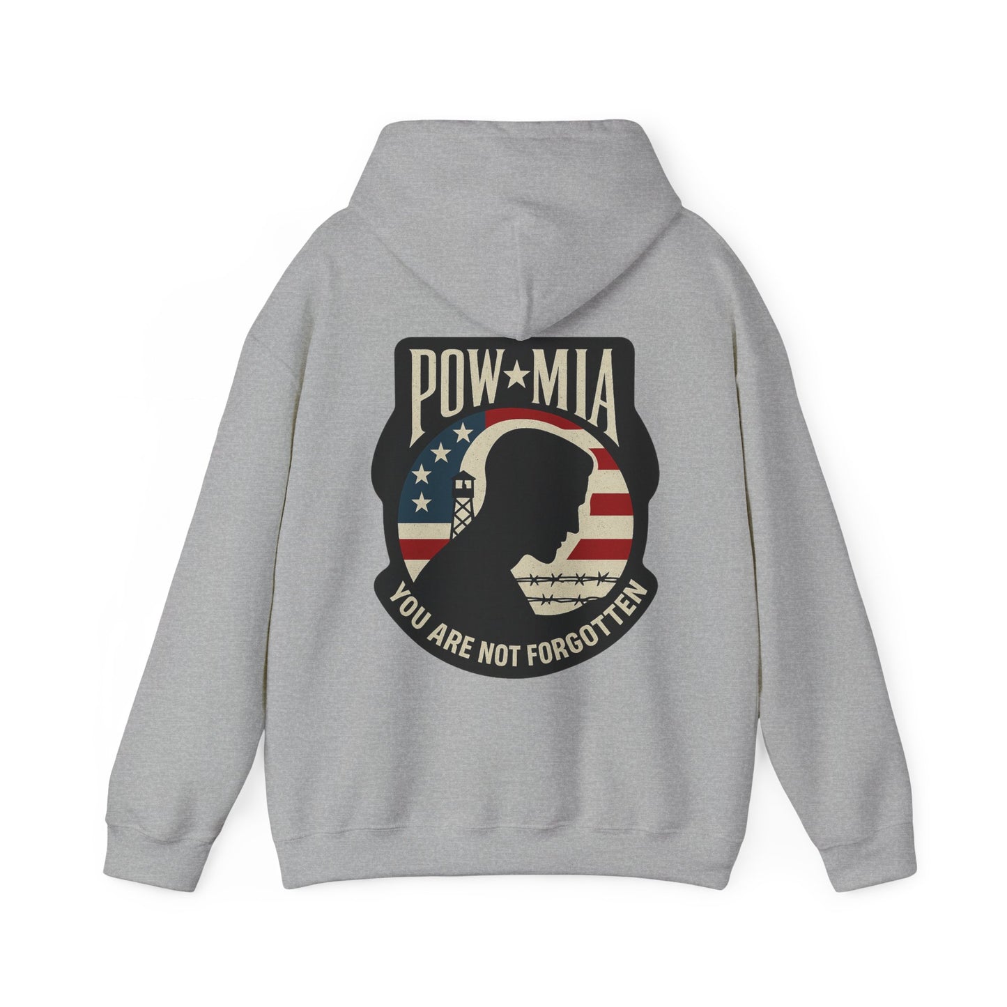 "POW MIA You are not Forgotten" Military Tribute Unisex Hoodie