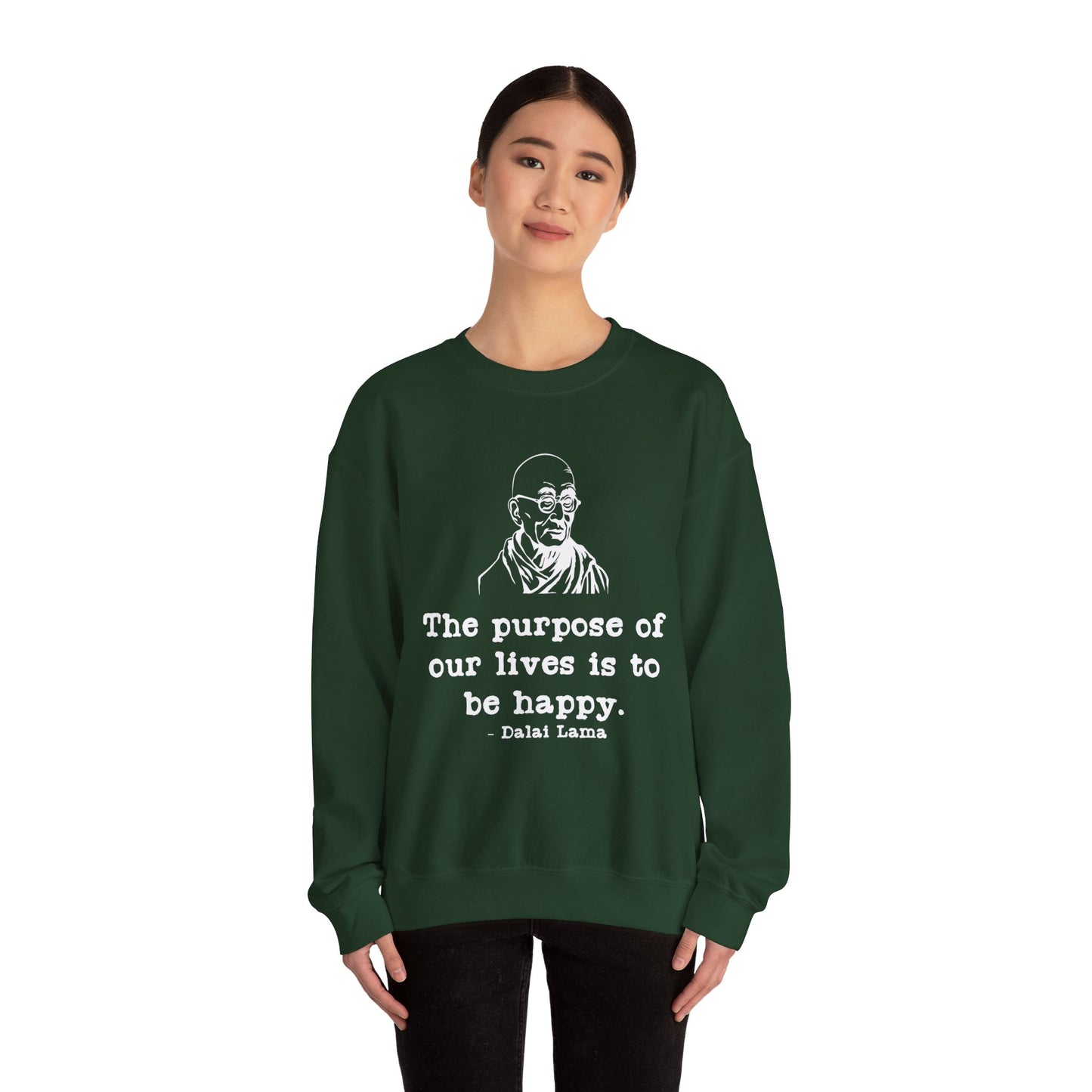 Purpose of Life Womens Relaxed Sweatshirt (IW White Logo) - Sweet Baby Jeez Teez