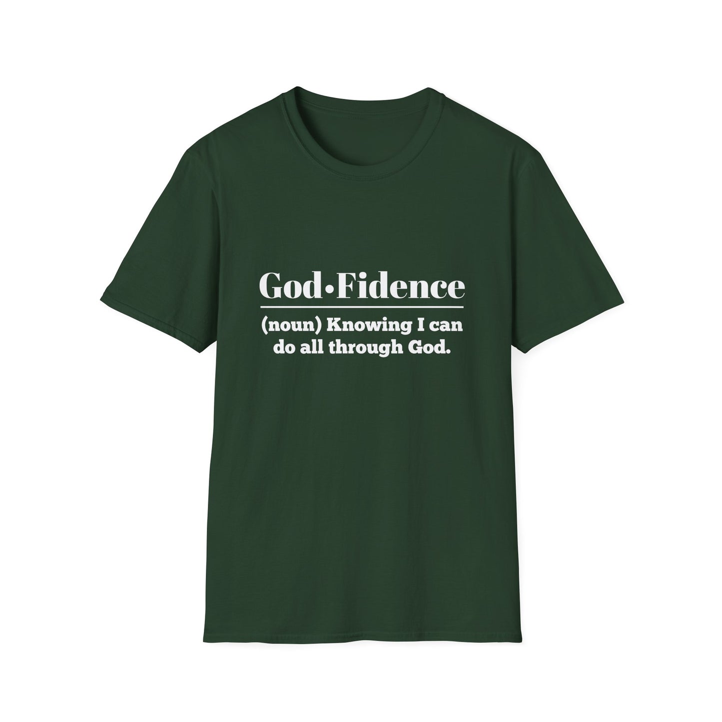 God-Fidence Men's Tshirt (White Logo) - Sweet Baby Jeez Teez