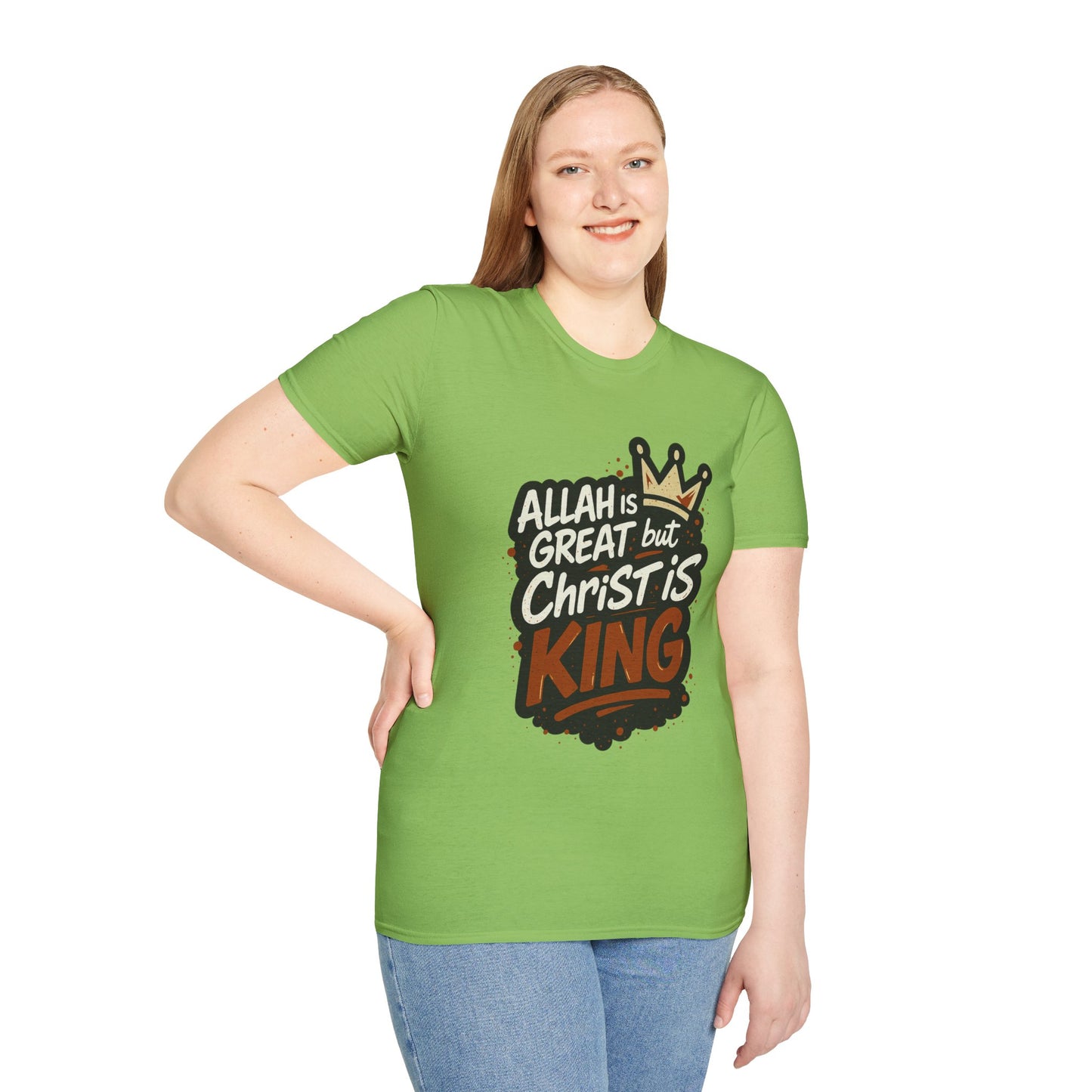 Christ is King Unisex Softstyle Tshirt (Great 2 Logo)