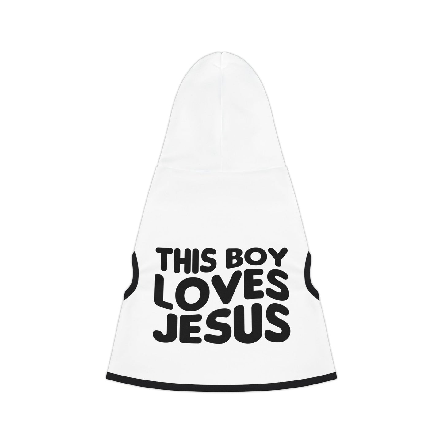This Boy Loves Jesus Pet Hoodie - Sweet Baby Jeez Teez