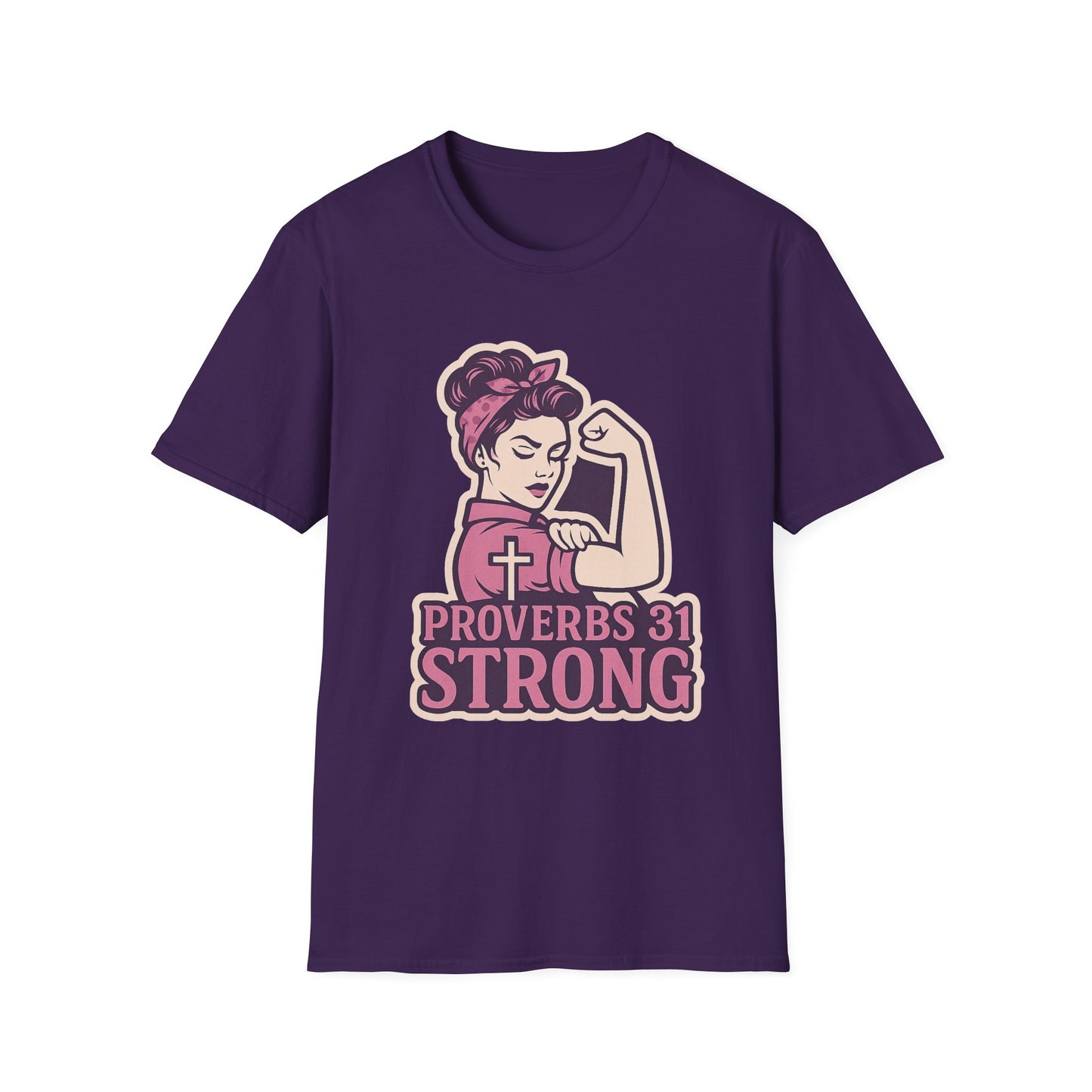 Proverbs 31 Strong Christian Women's Empowering Softstyle T-Shirt
