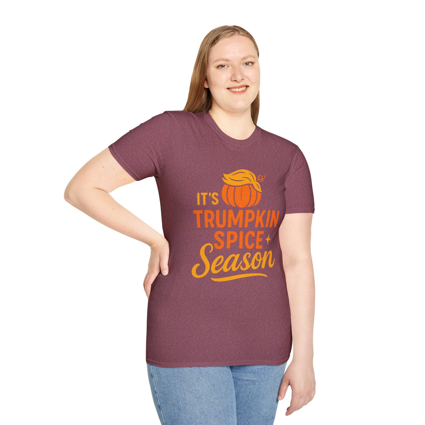 TRUMP-kin Spice Season Unisex Softstyle Tshirt - Sweet Baby Jeez Teez