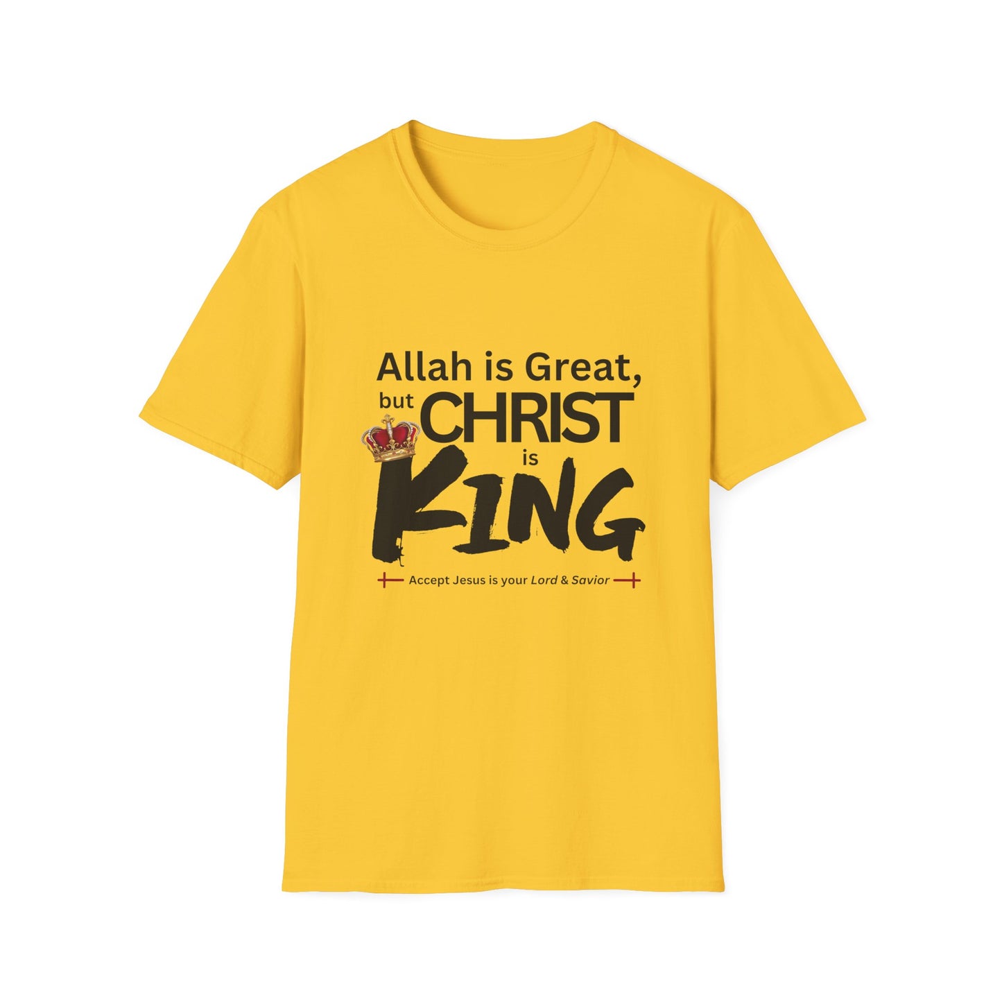 Christ is King Unisex T-shirt (Great Logo) - Sweet Baby Jeez Teez