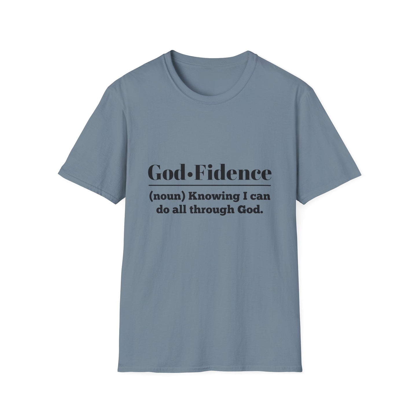 God-Fidence Men's Tshirt (Black Logo) - Sweet Baby Jeez Teez