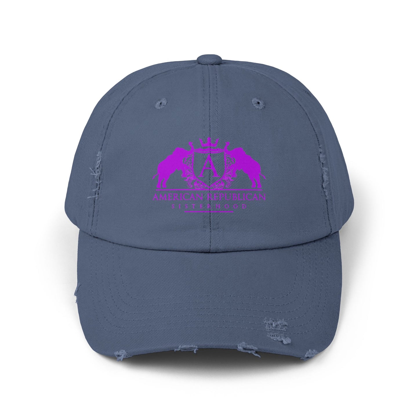 ARS Hot Pink Logo Distressed Cap (ARS) - Sweet Baby Jeez Teez