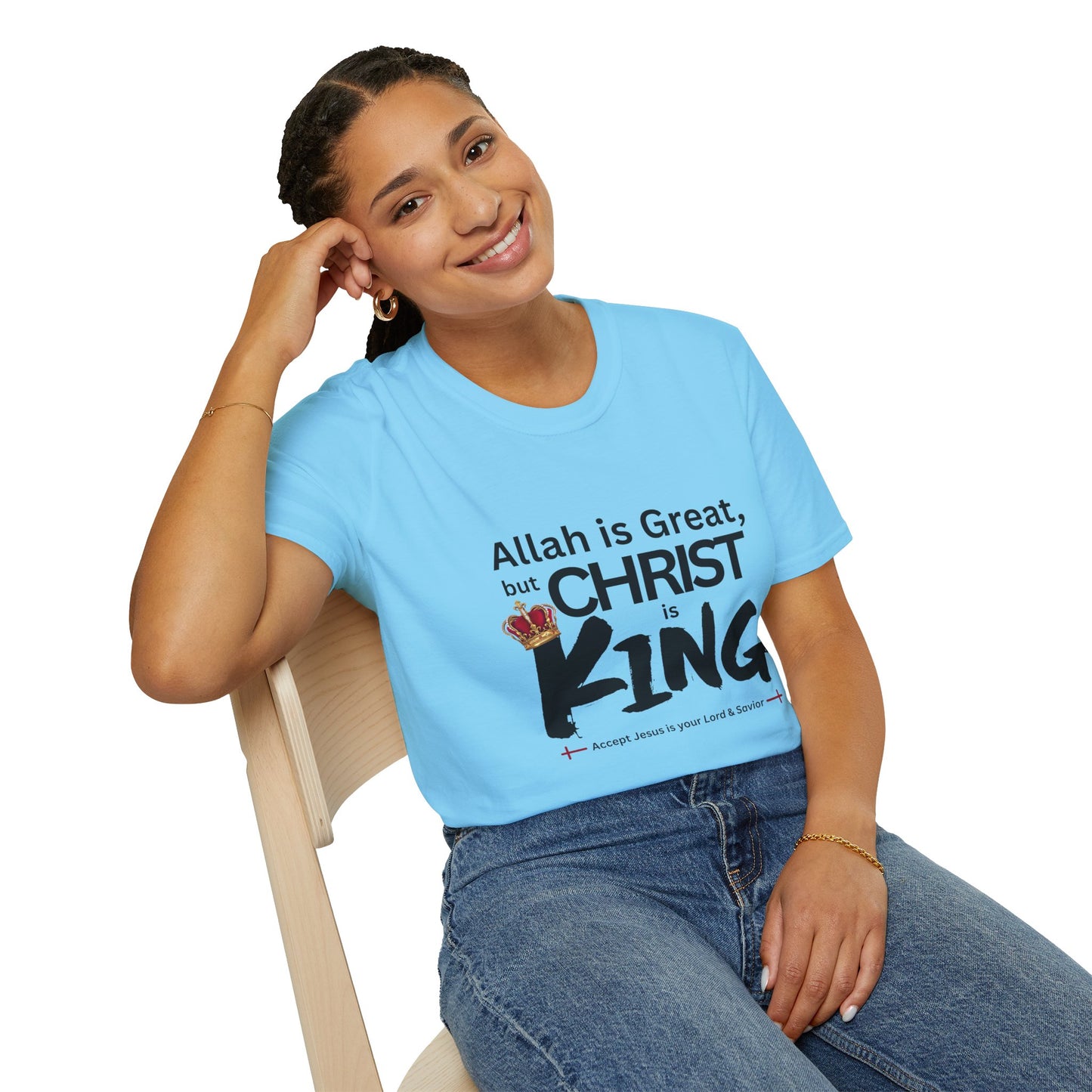 Christ is King Unisex T-shirt (Great Logo) - Sweet Baby Jeez Teez