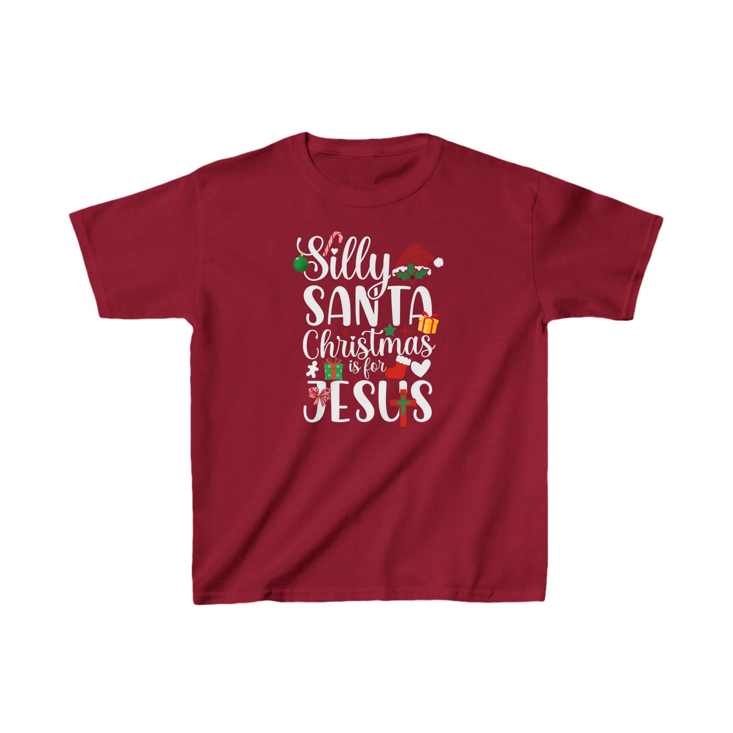 Silly Santa Kid's Tshirt (Gift Logo) - Sweet Baby Jeez Teez