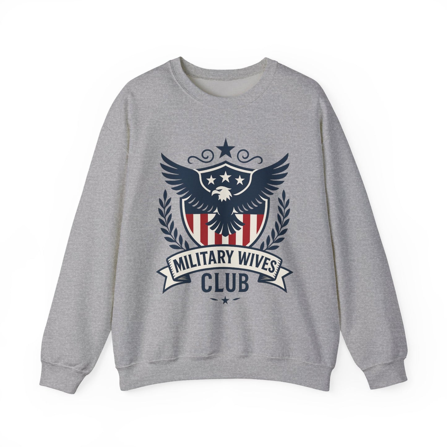 Military Moms Wives Club Relaxed Crewneck Sweatshirt