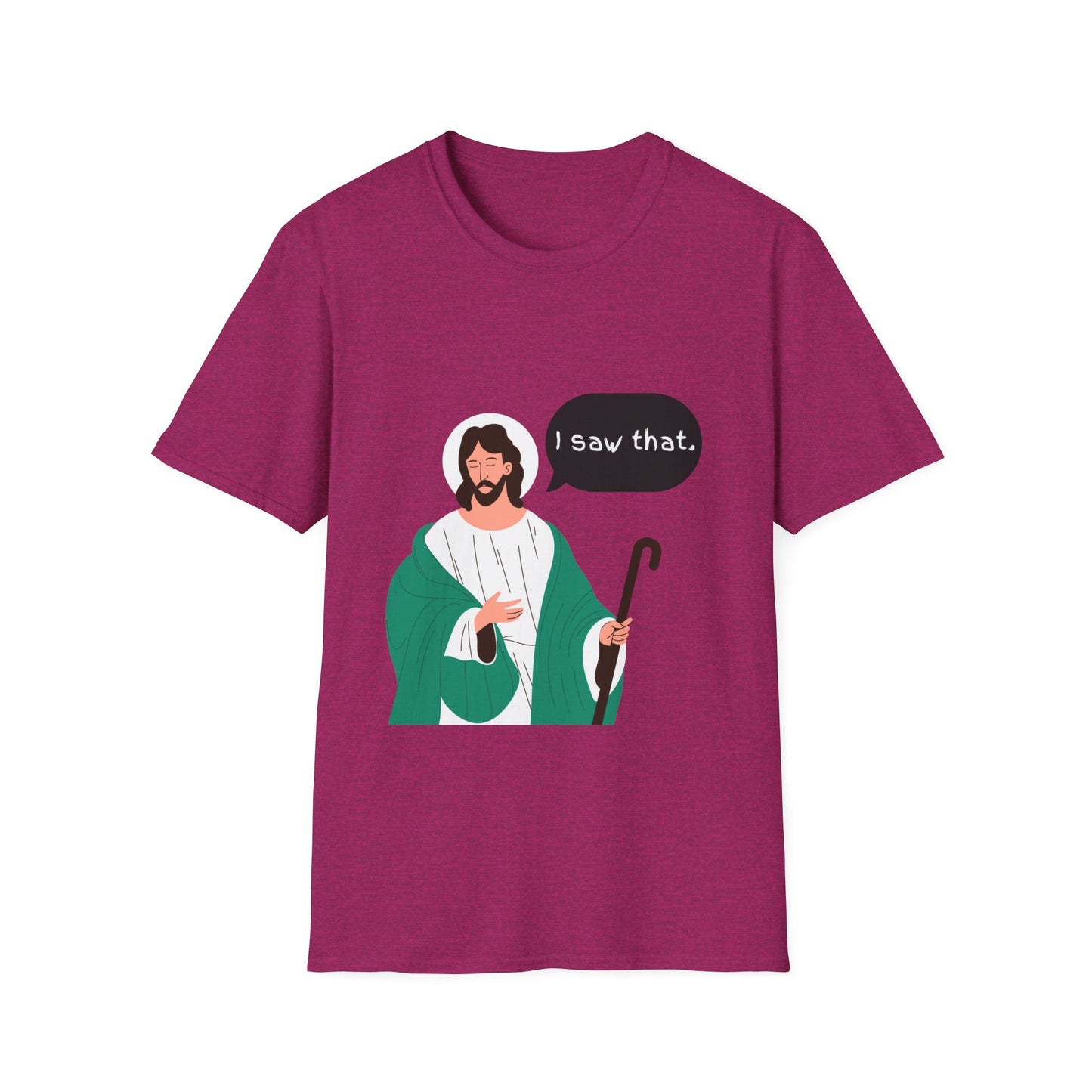 I Saw That Women's Relaxed/Plus Tshirt (Cartoon Logo) - Sweet Baby Jeez Teez