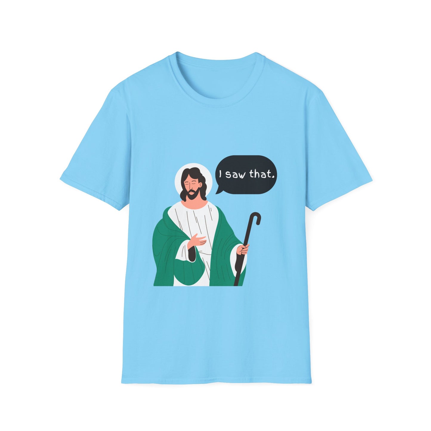 I Saw That Women's Relaxed/Plus Tshirt (Cartoon Logo) - Sweet Baby Jeez Teez