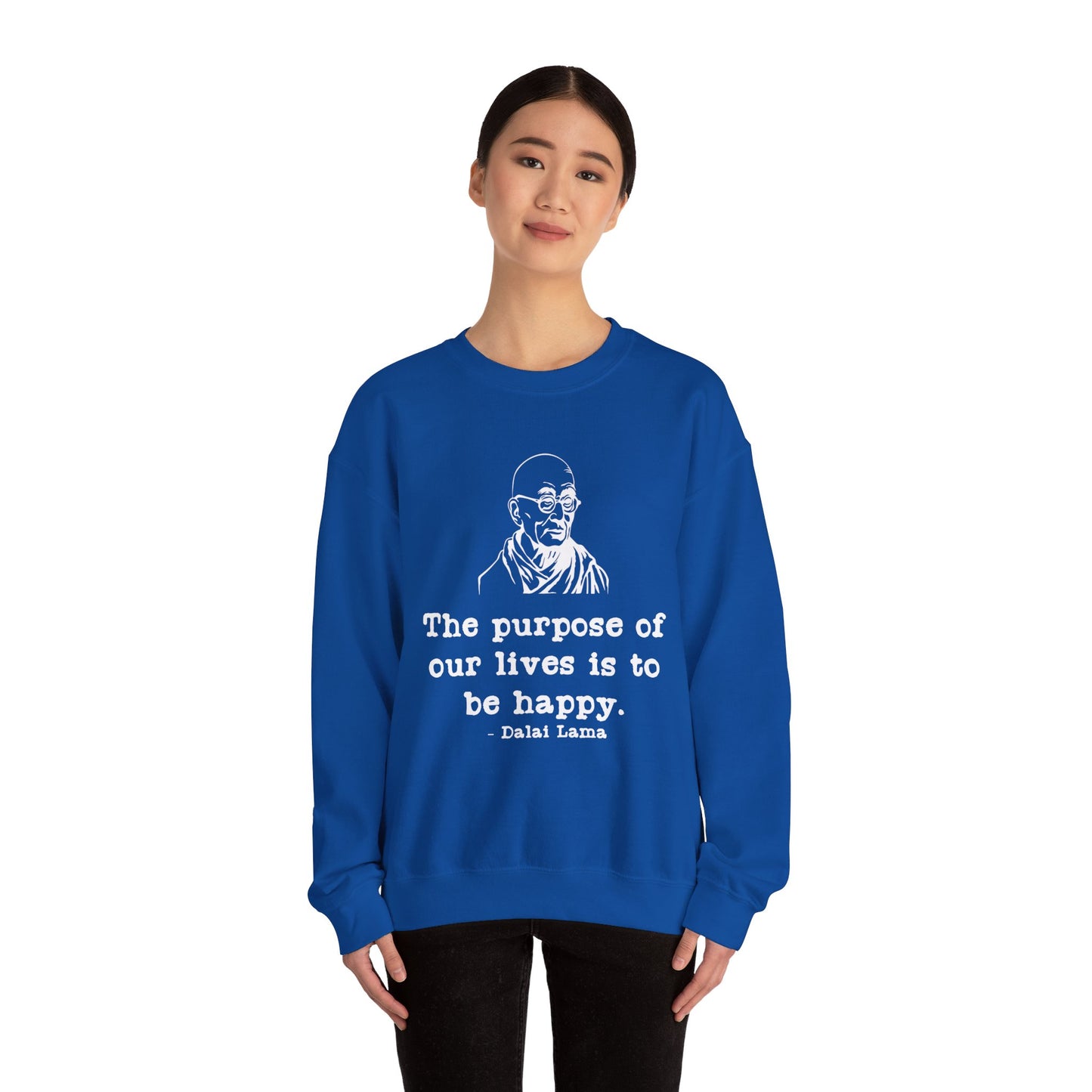 Purpose of Life Womens Relaxed Sweatshirt (IW White Logo) - Sweet Baby Jeez Teez
