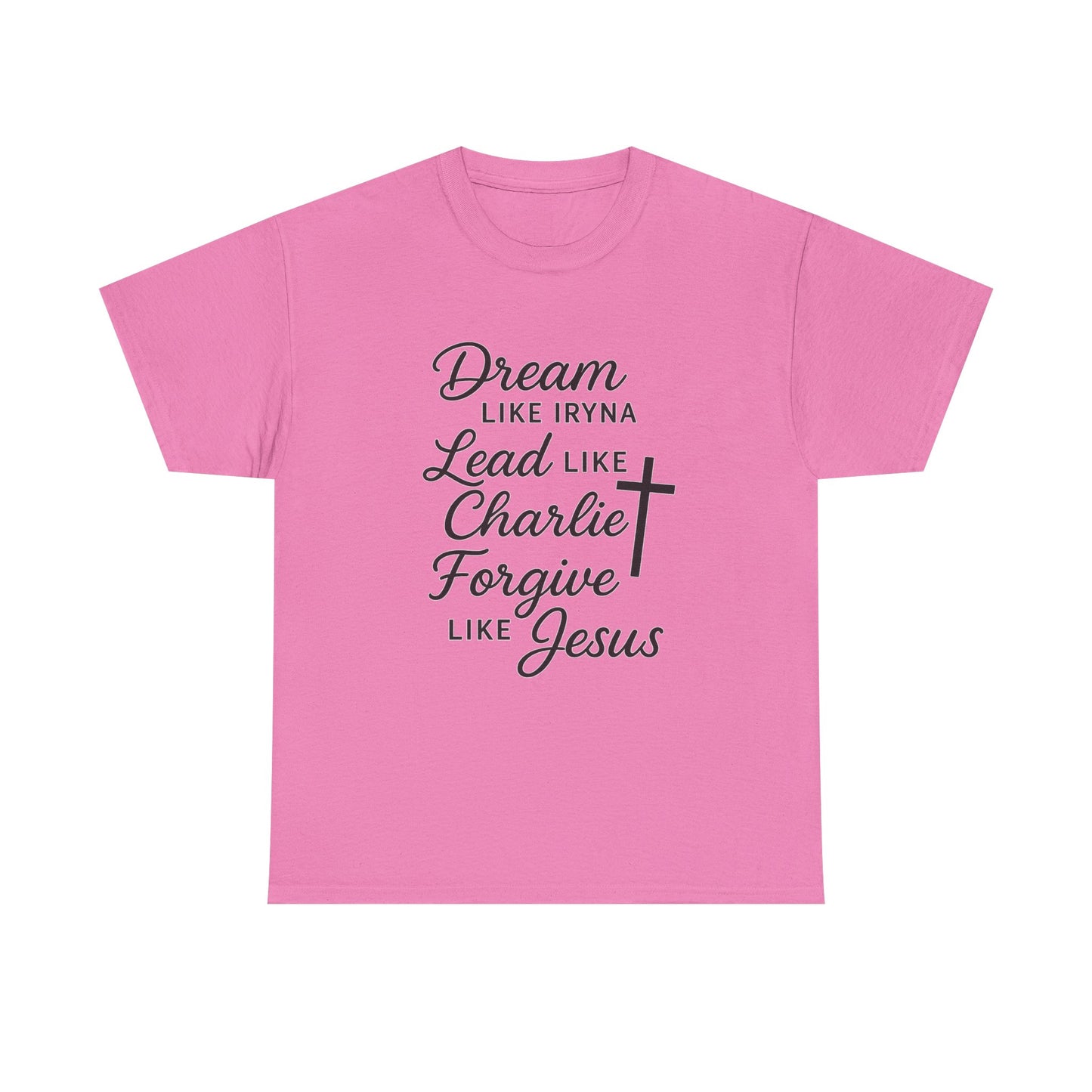 Dream, Lead, Forgive Women's Relaxed Tshirt (Black Logo)