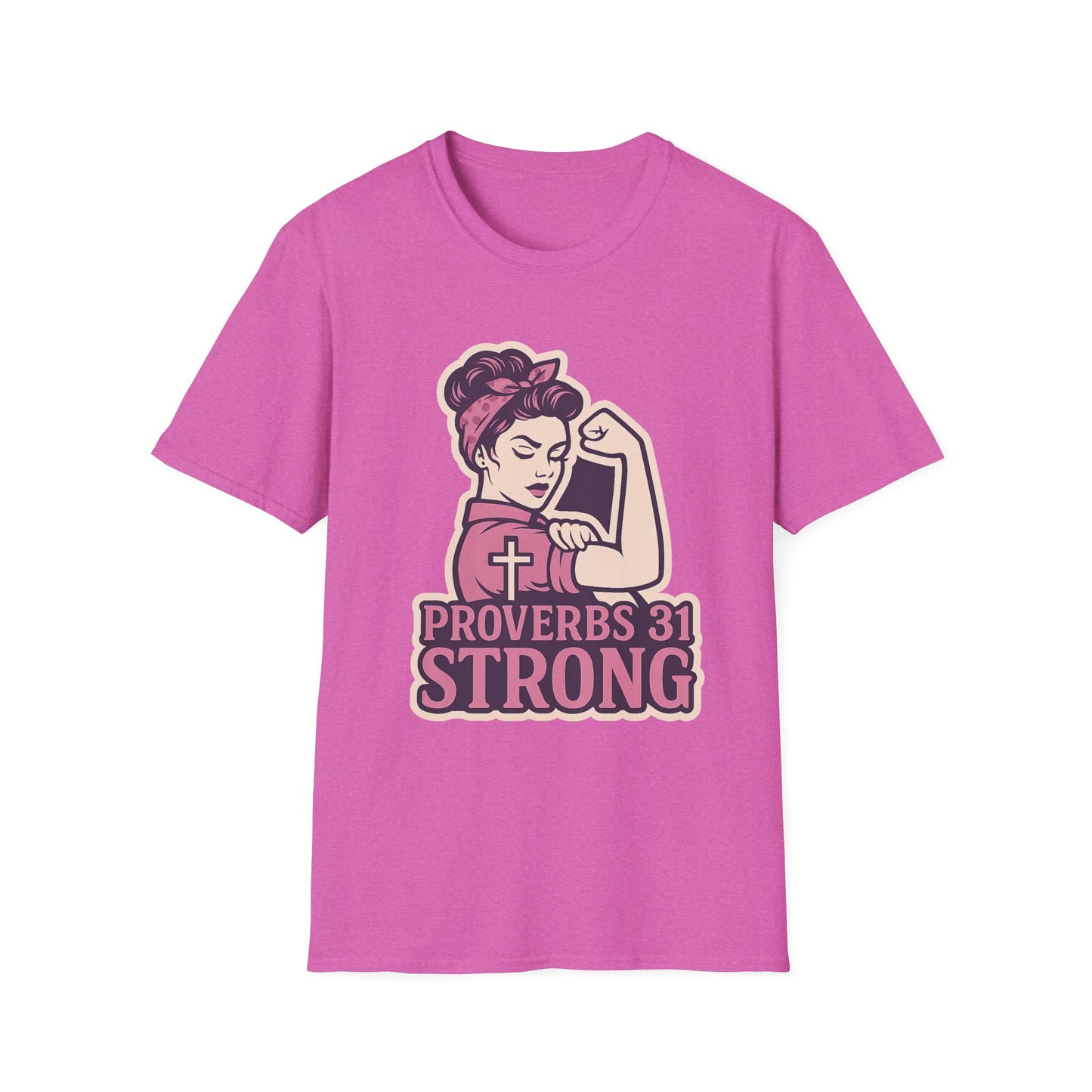 Proverbs 31 Strong Christian Women's Empowering Softstyle T-Shirt