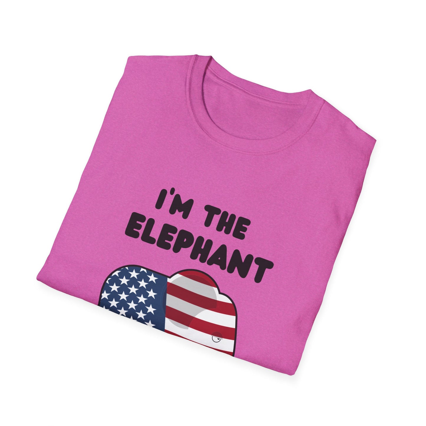 Elephant in Room Cartoon Women's Relaxed/Plus Tshirt (Black Logo) - Sweet Baby Jeez Teez