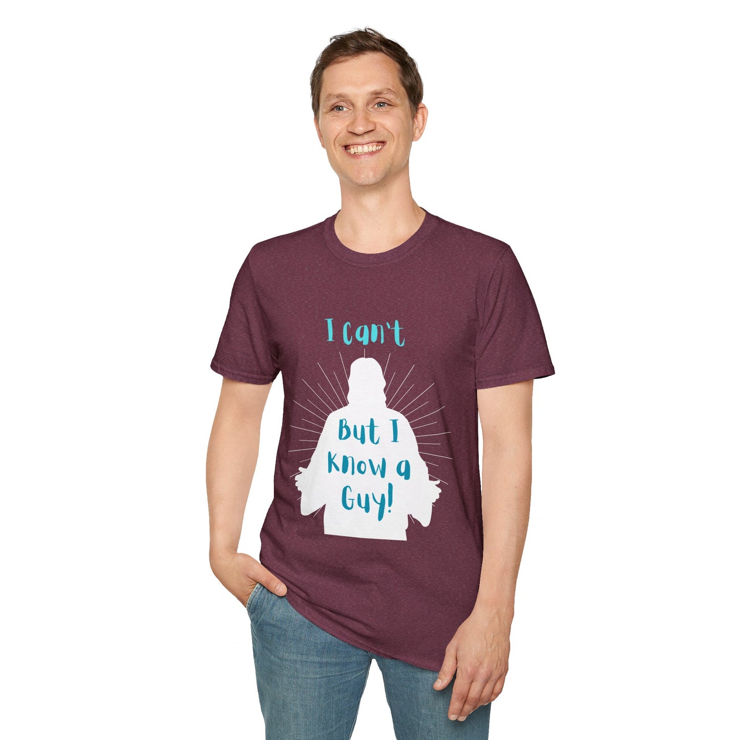 I Know a Guy Men's Tshirt (White Logo) - Sweet Baby Jeez Teez