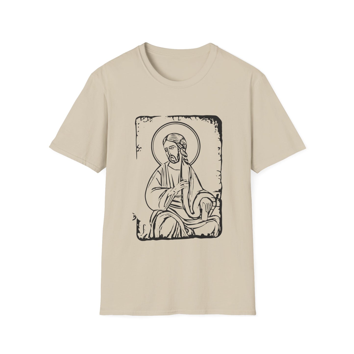 Orthodox Icon Men's Tshirt (Black Logo) - Sweet Baby Jeez Teez