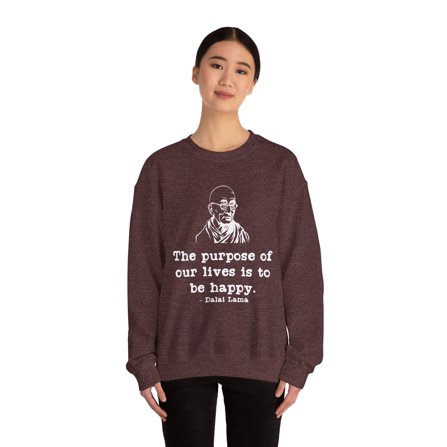 Purpose of Life Womens Relaxed Sweatshirt (IW White Logo) - Sweet Baby Jeez Teez