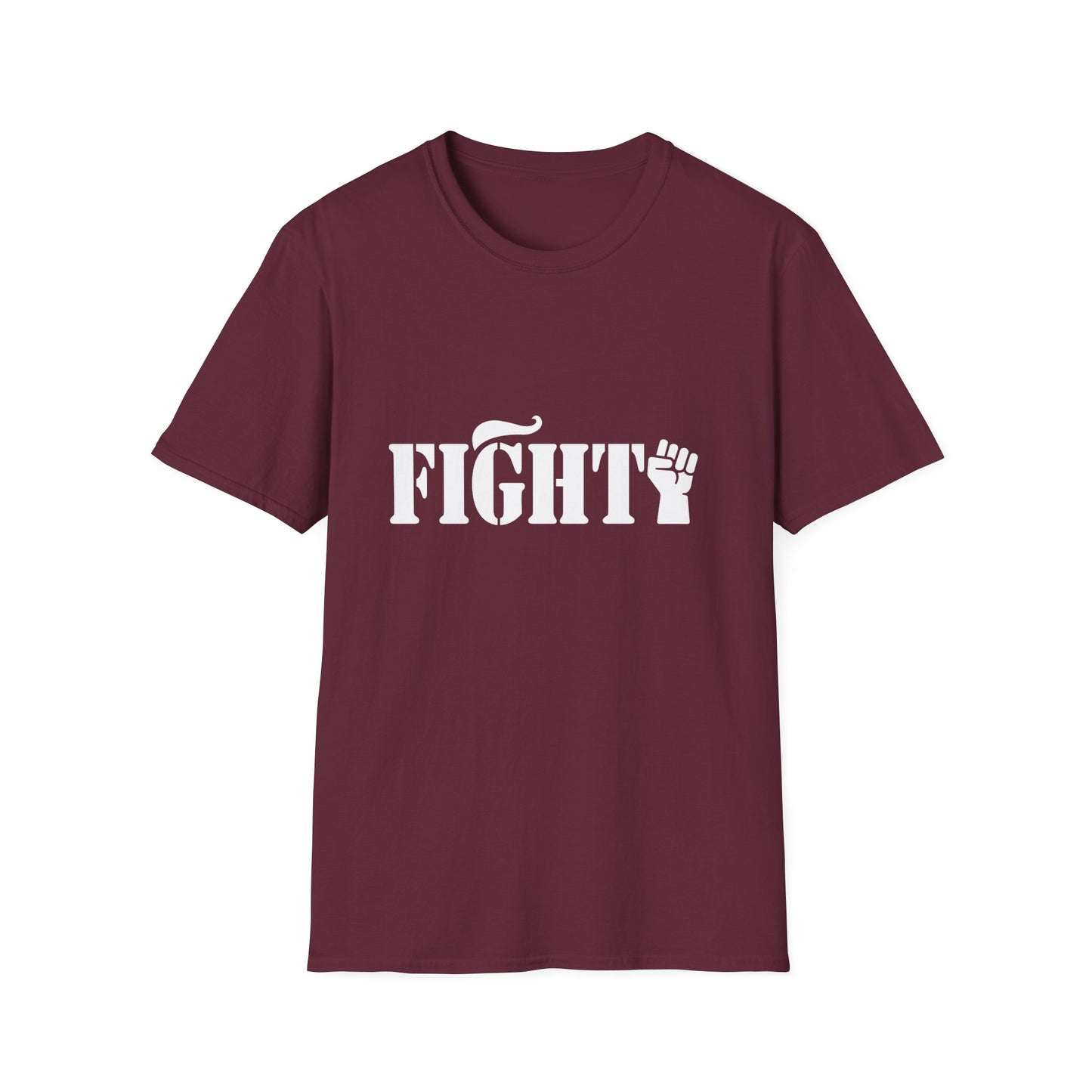Fight Women's Relaxed/Plus Tshirt (White Fist Logo) - Sweet Baby Jeez Teez