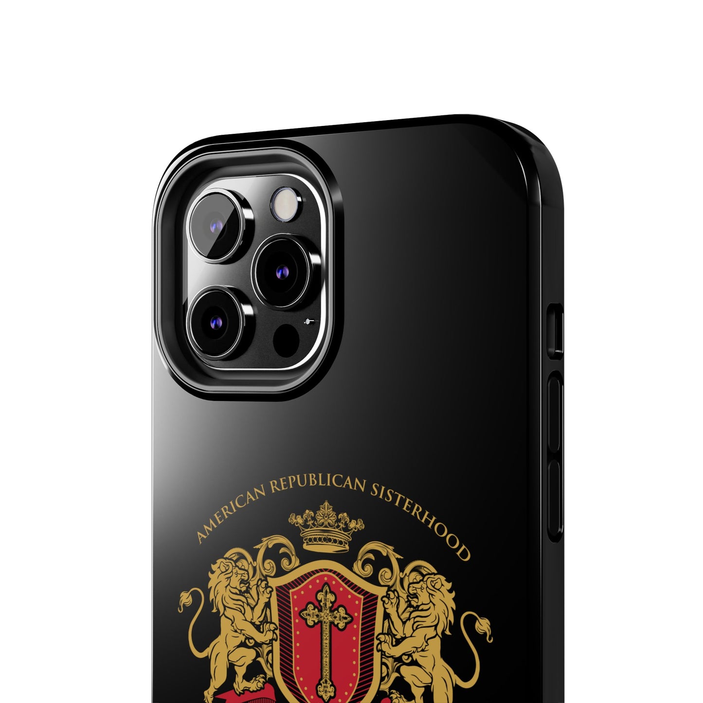 ARS Prayer Brigade Tough Phone Case (Black with Gold/Red Logo)