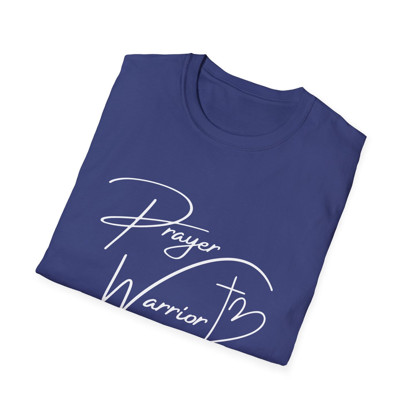 Prayer Warrior Cross Heart Women's Relaxed/Plus Tshirt (White Logo) - Sweet Baby Jeez Teez