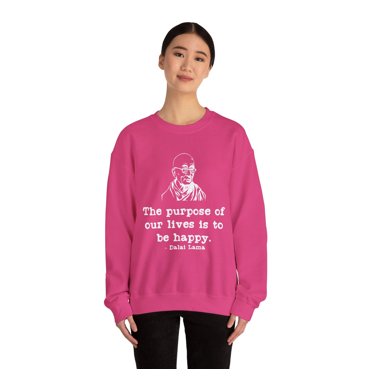 Purpose of Life Womens Relaxed Sweatshirt (IW White Logo) - Sweet Baby Jeez Teez