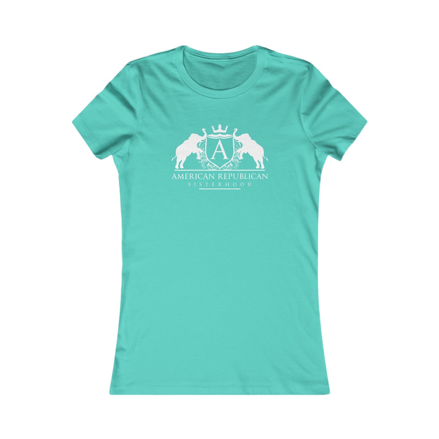 ARS White Logo Women's Fitted Tshirt (ARS - Short Girl Style) - Sweet Baby Jeez Teez