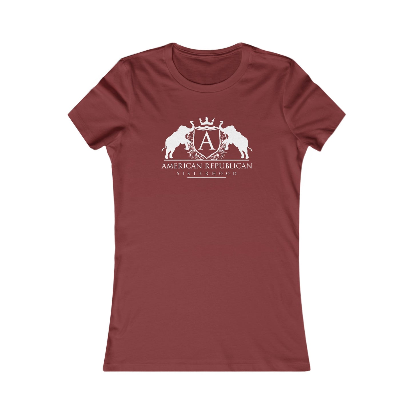 ARS White Logo Women's Fitted Tshirt (ARS - Short Girl Style) - Sweet Baby Jeez Teez