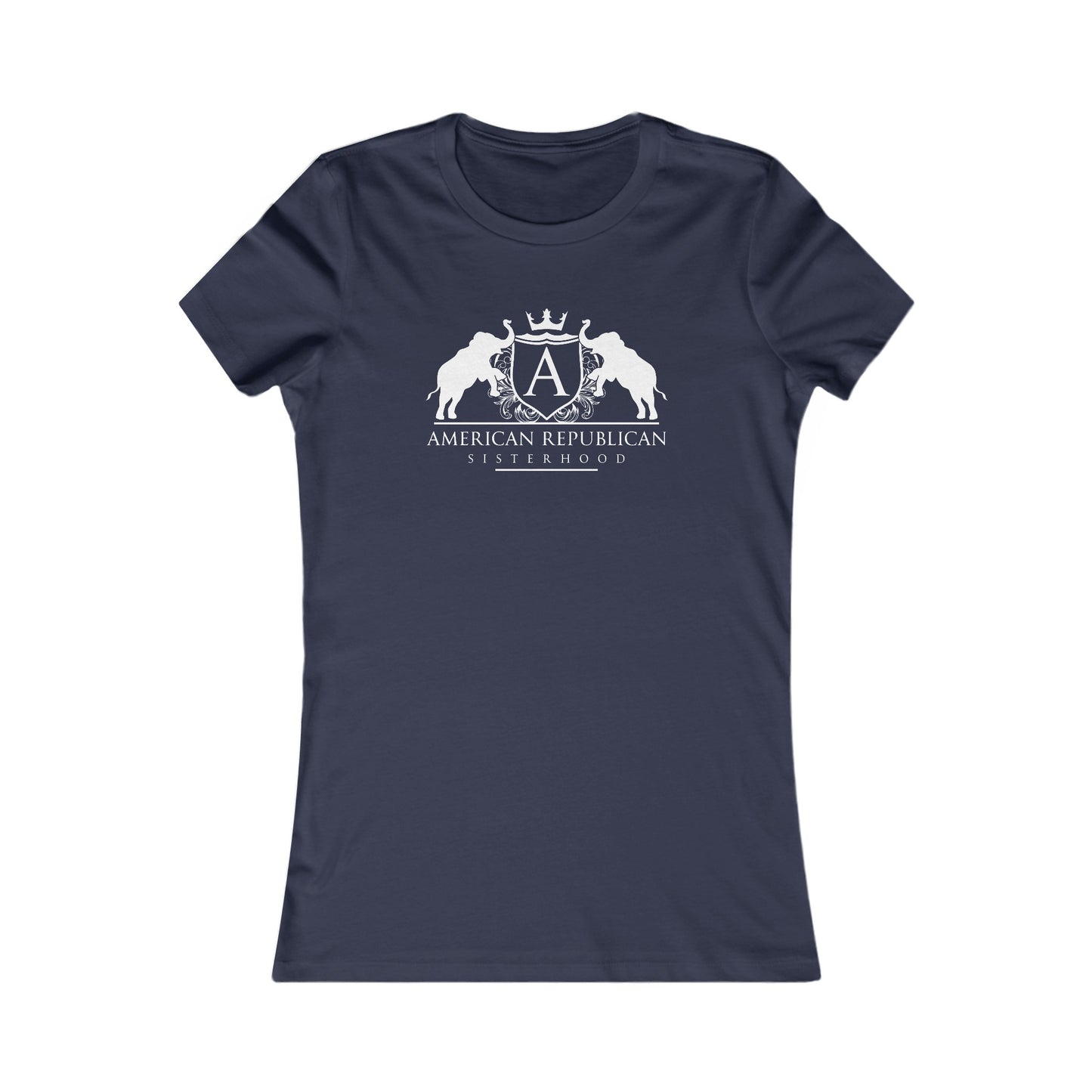 ARS White Logo Women's Fitted Tshirt (ARS - Short Girl Style) - Sweet Baby Jeez Teez