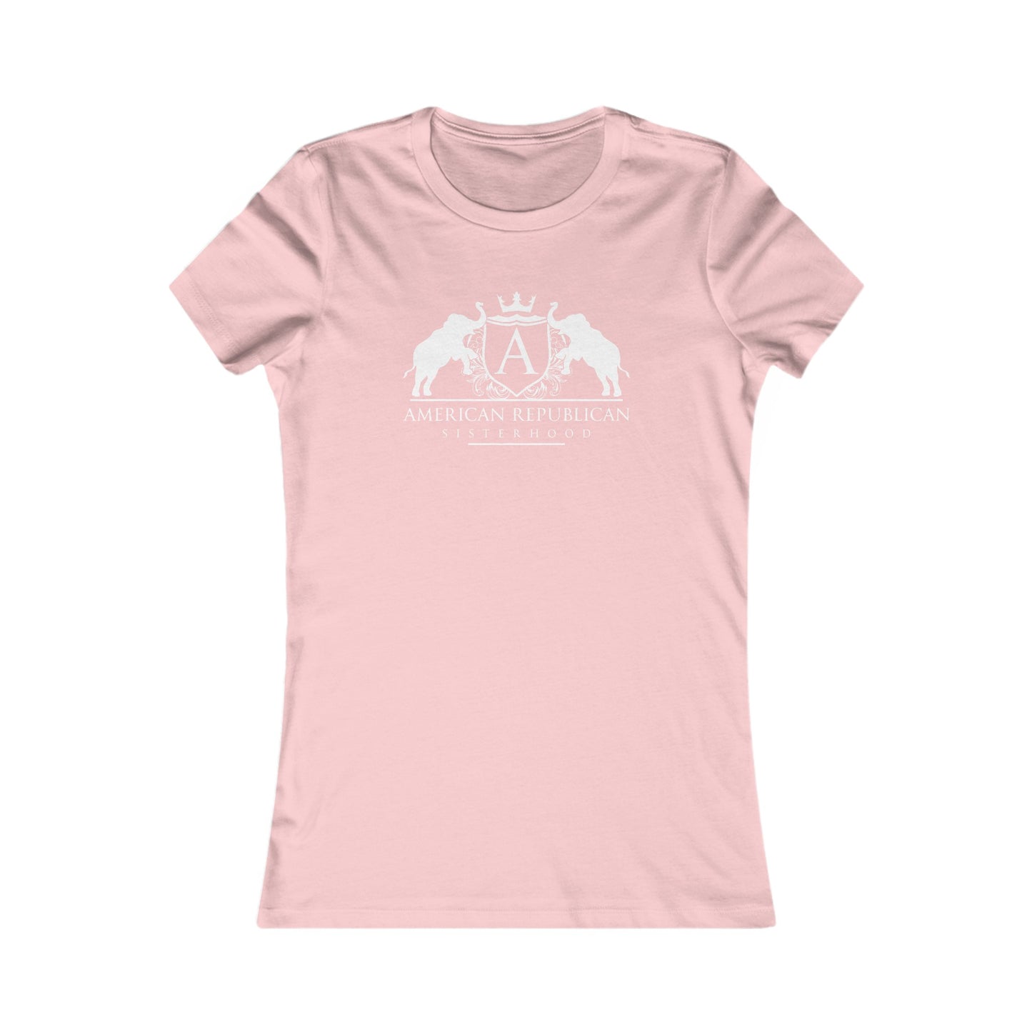 ARS White Logo Women's Fitted Tshirt (ARS - Short Girl Style) - Sweet Baby Jeez Teez