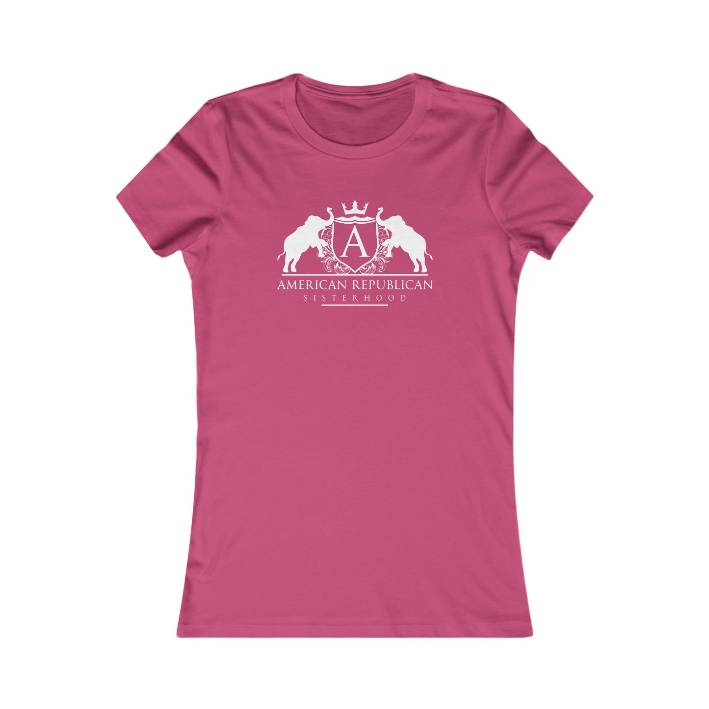 ARS White Logo Women's Fitted Tshirt (ARS - Short Girl Style) - Sweet Baby Jeez Teez