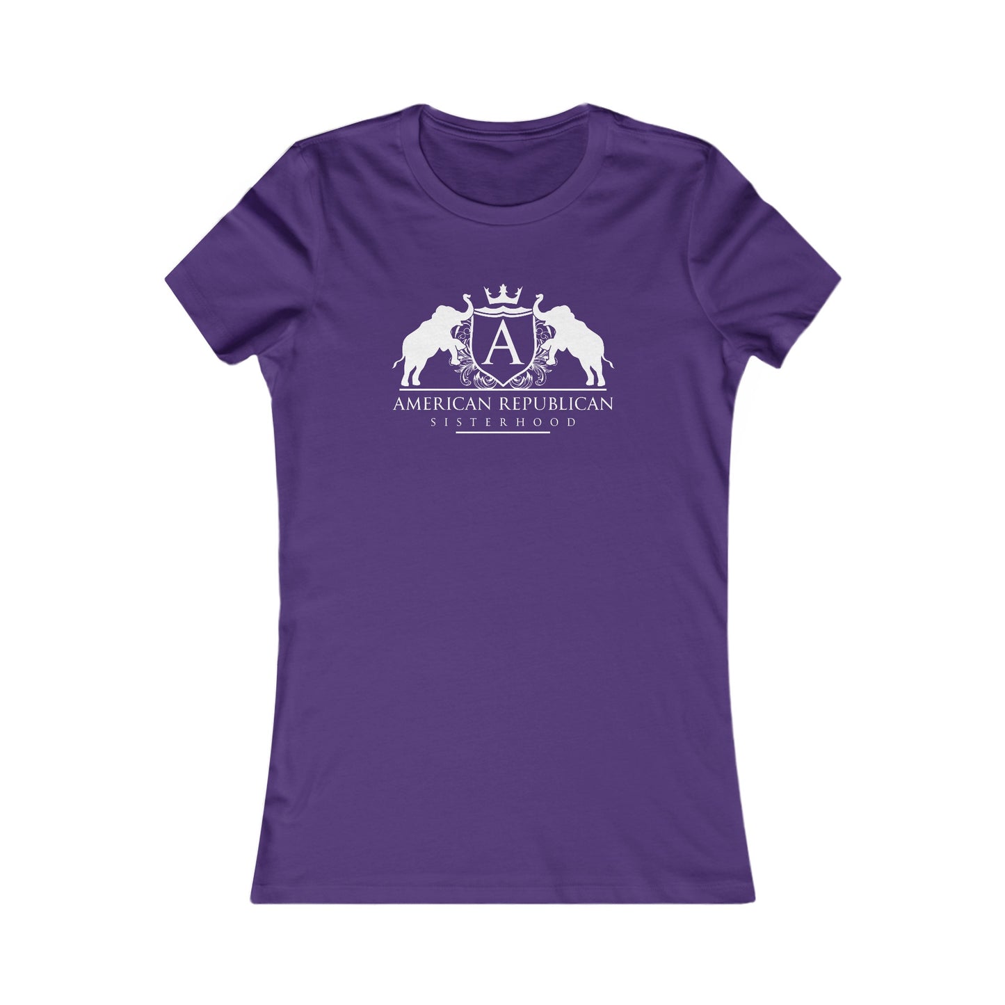 ARS White Logo Women's Fitted Tshirt (ARS - Short Girl Style) - Sweet Baby Jeez Teez