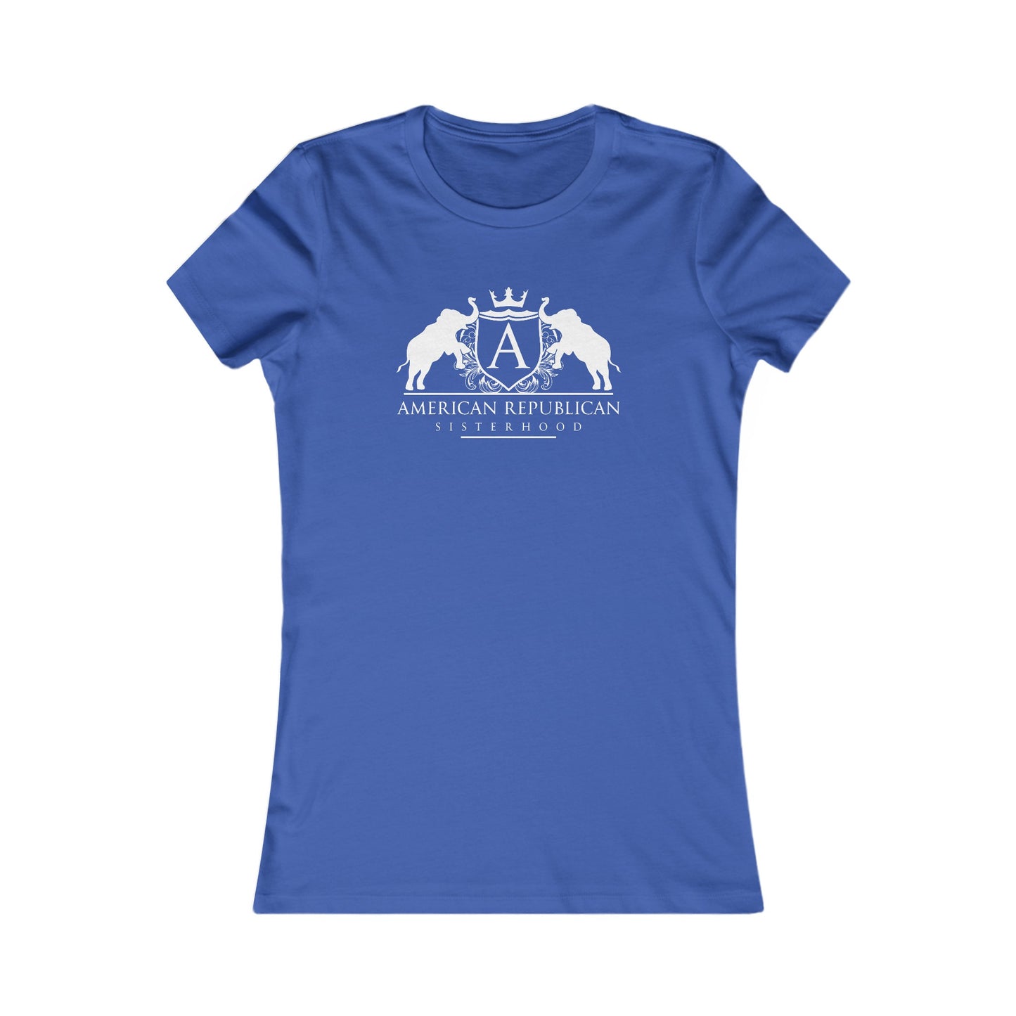 ARS White Logo Women's Fitted Tshirt (ARS - Short Girl Style) - Sweet Baby Jeez Teez