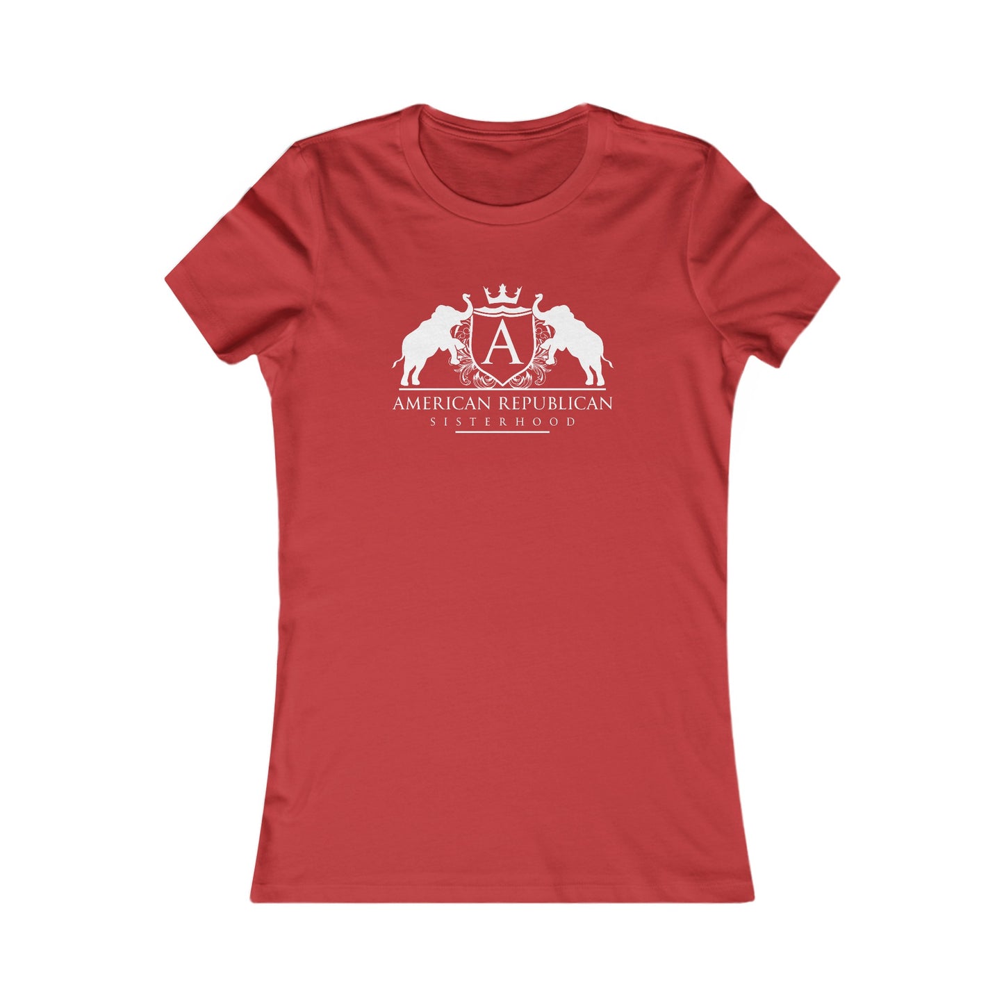 ARS White Logo Women's Fitted Tshirt (ARS - Short Girl Style) - Sweet Baby Jeez Teez