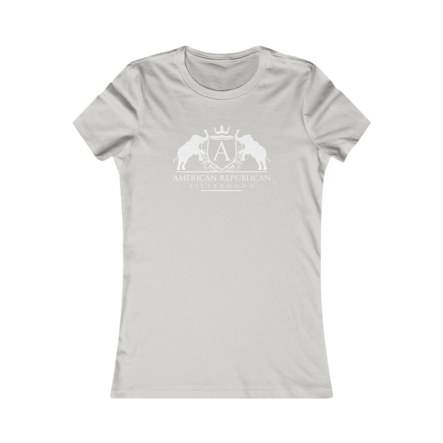 ARS White Logo Women's Fitted Tshirt (ARS - Short Girl Style) - Sweet Baby Jeez Teez