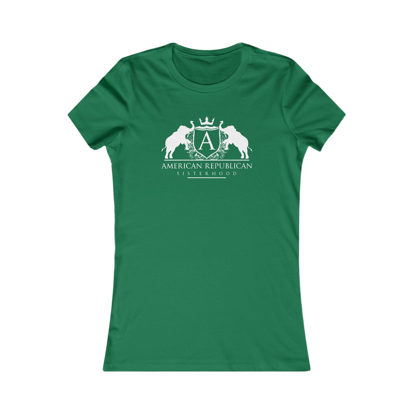 ARS White Logo Women's Fitted Tshirt (ARS - Short Girl Style) - Sweet Baby Jeez Teez