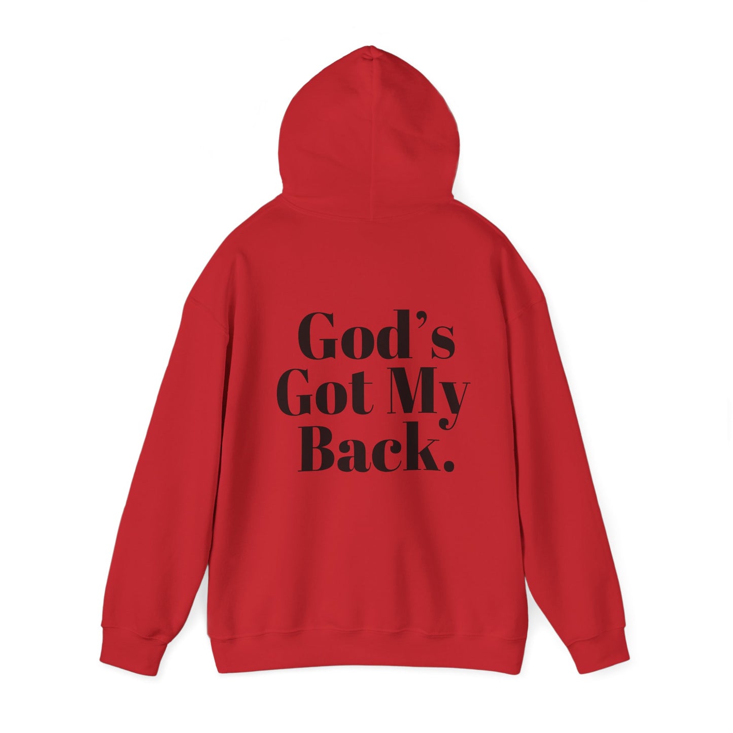 God's Got My Back Men's Hoodie (Black Logo) - Sweet Baby Jeez Teez