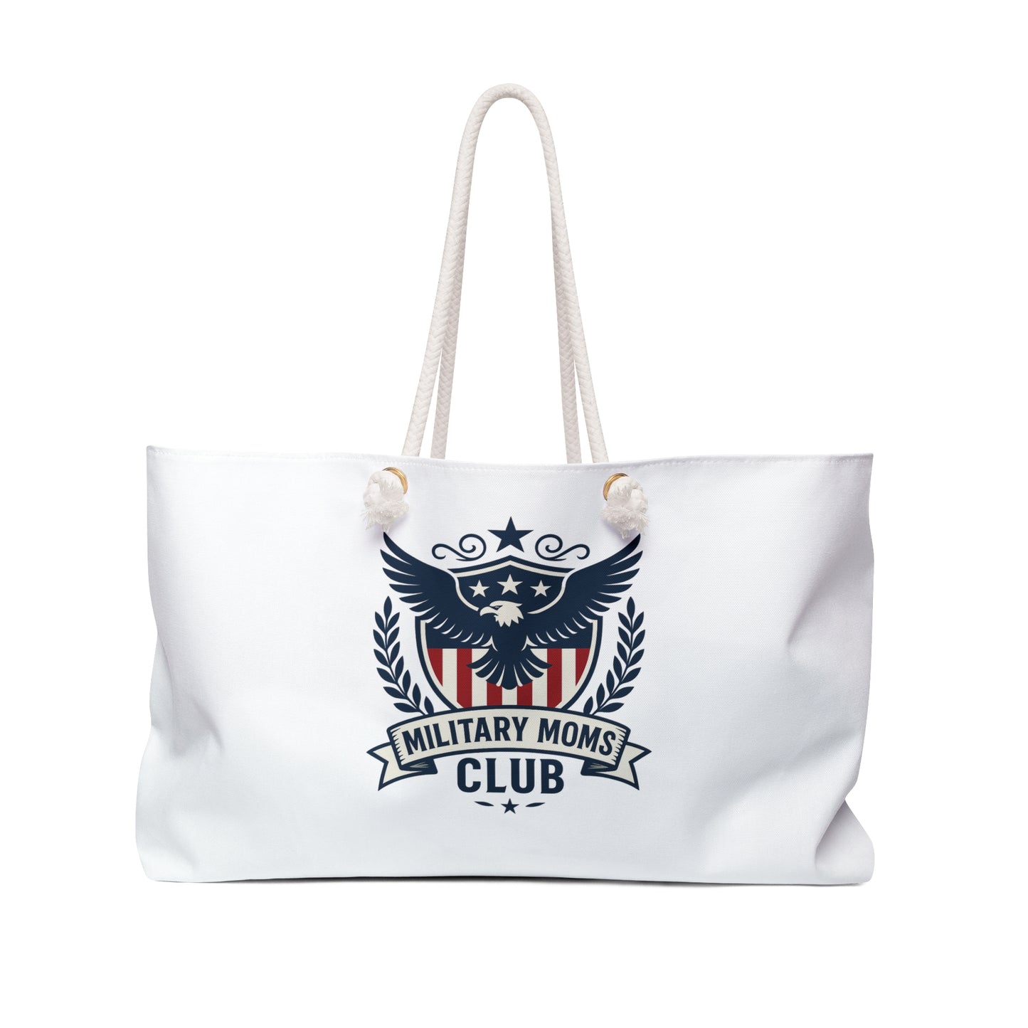 Military Moms Club Weekender Bag (White) - Sweet Baby Jeez Teez