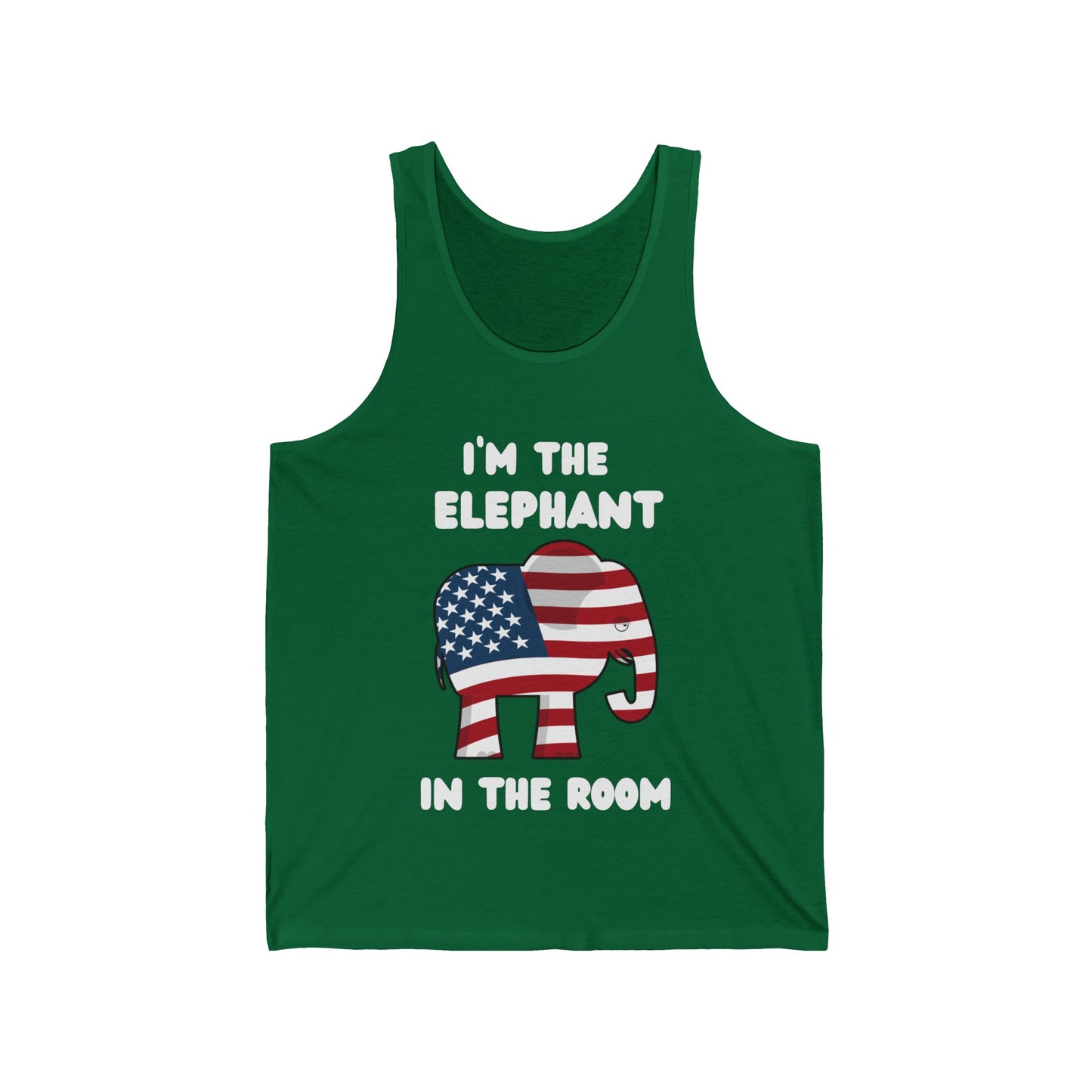 Elephant in Room Cartoon Women's Relaxed Tank (White Logo) - Sweet Baby Jeez Teez