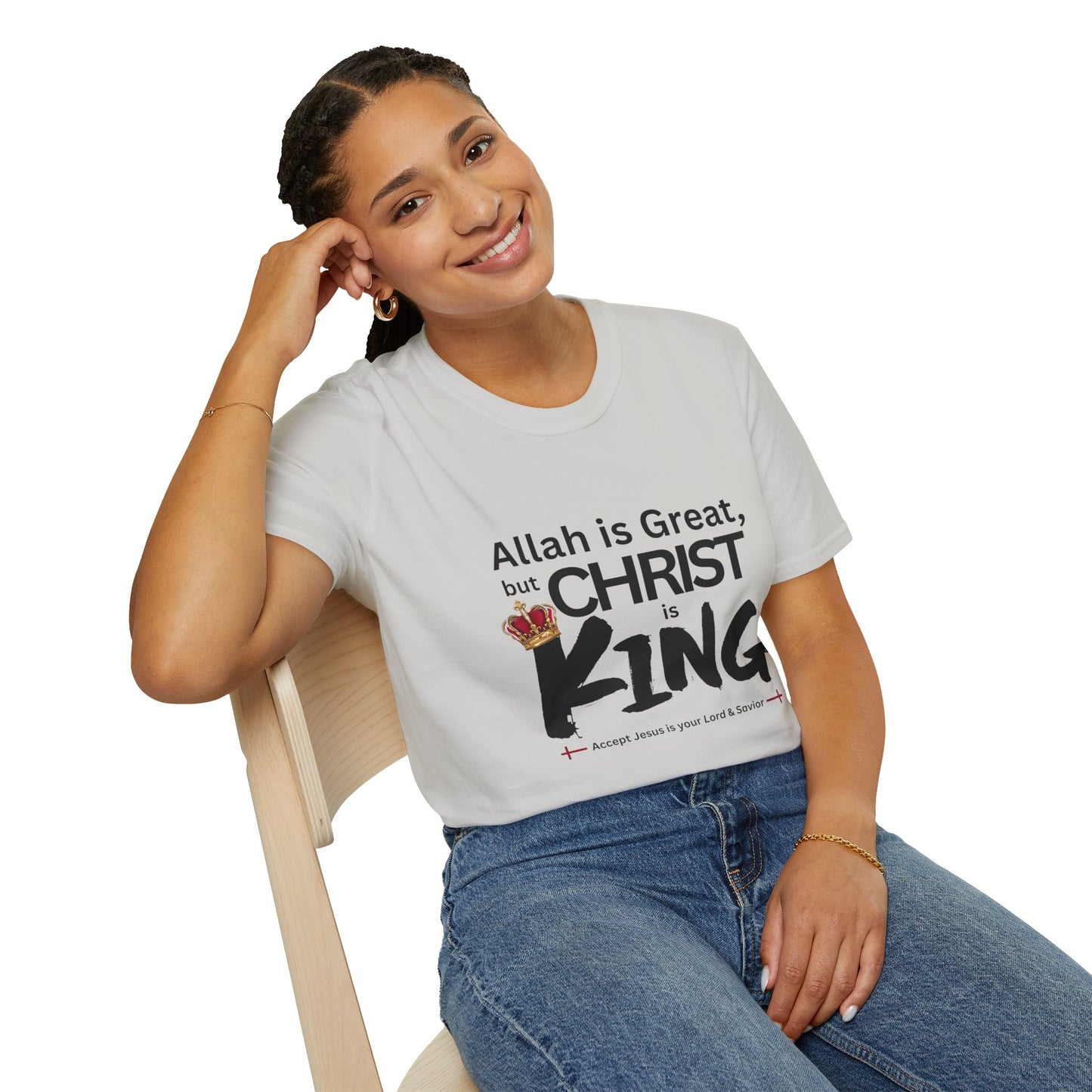 Christ is King Unisex T-shirt (Great Logo) - Sweet Baby Jeez Teez