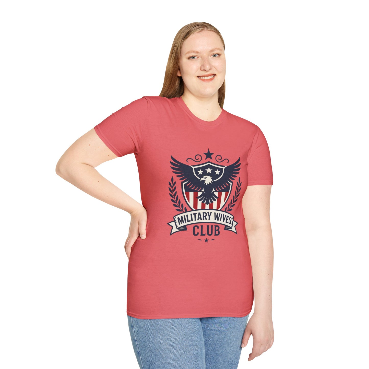 Military Wives Club Women's Relaxed Tshirt (Crest Logo)