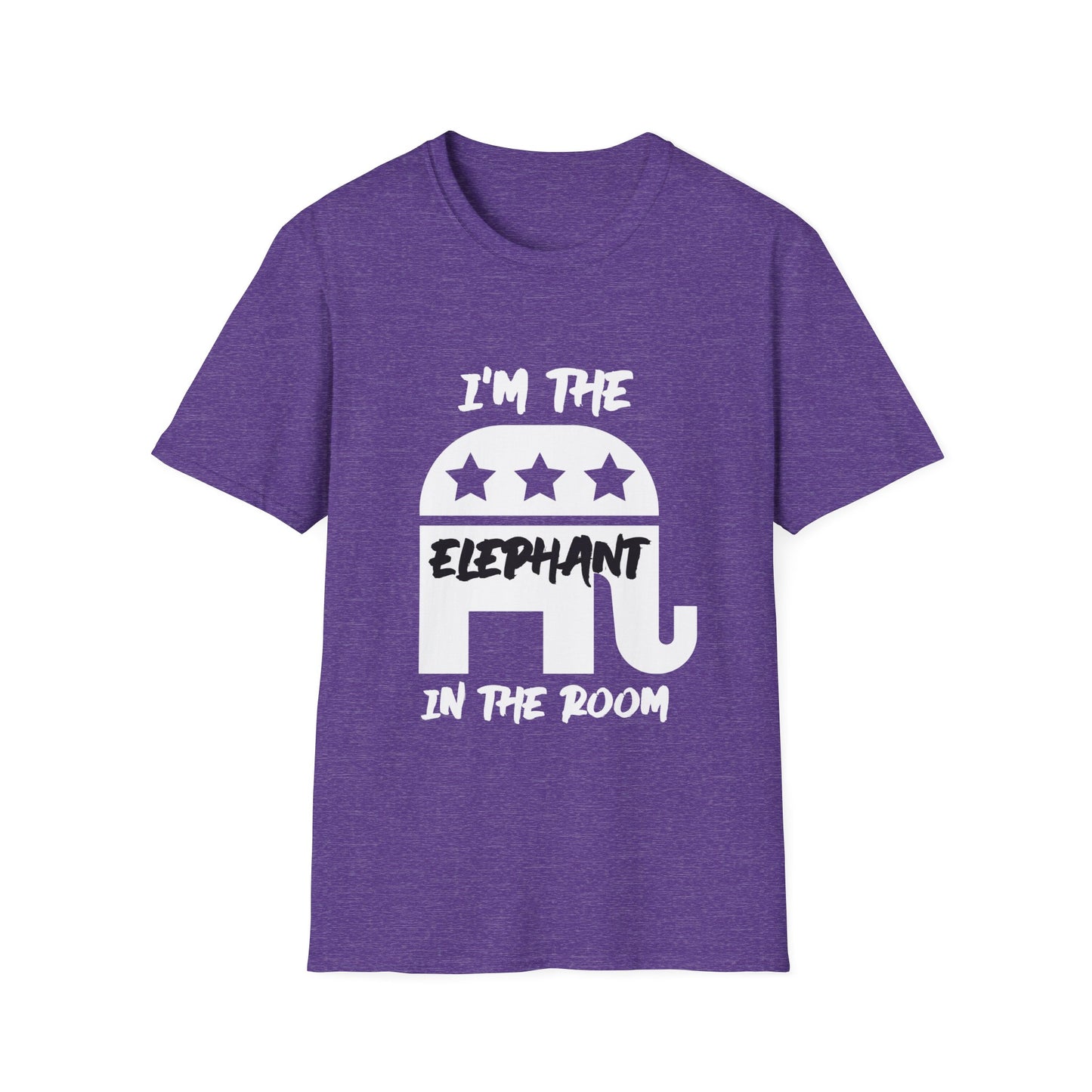 Elephant Women's Relaxed/Plus Tshirt (White/Black Logo) - Sweet Baby Jeez Teez
