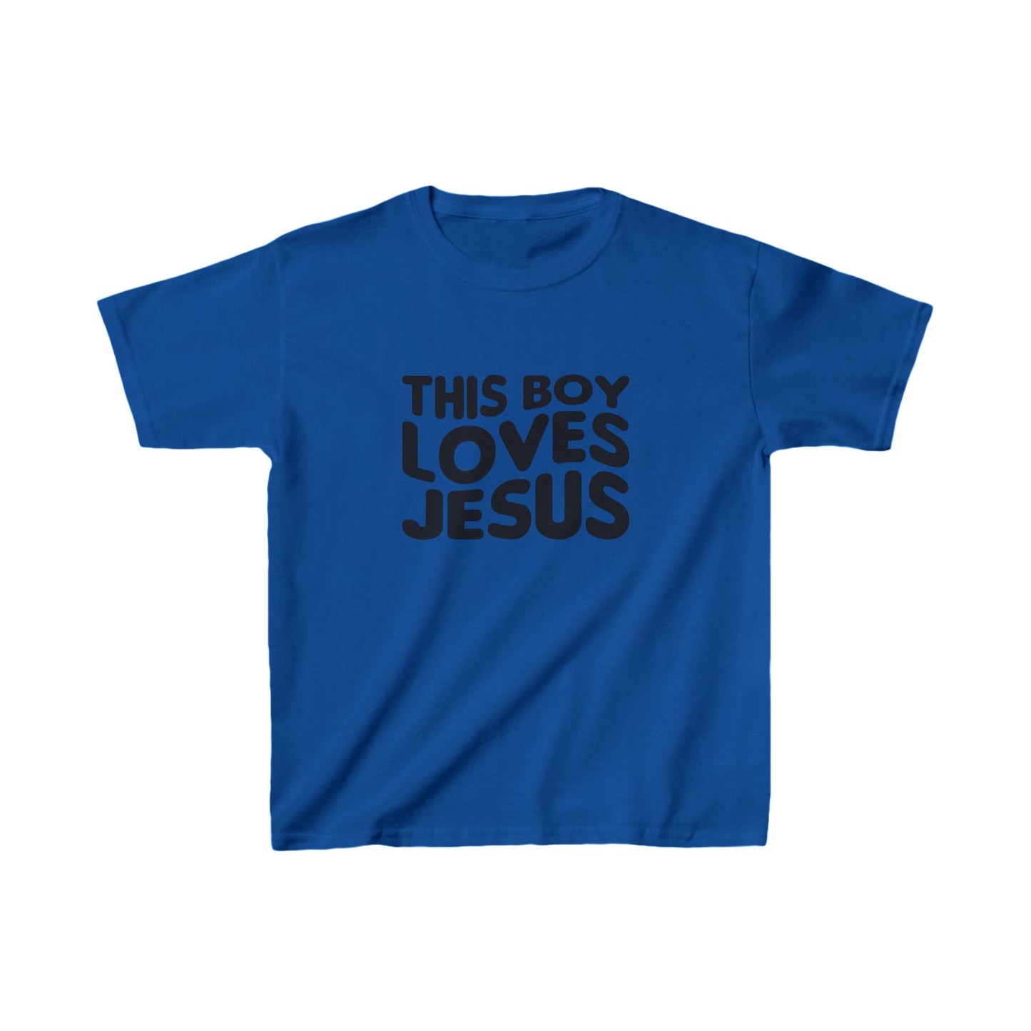 This Boy Loves Jesus Kid's Tshirt - Sweet Baby Jeez Teez